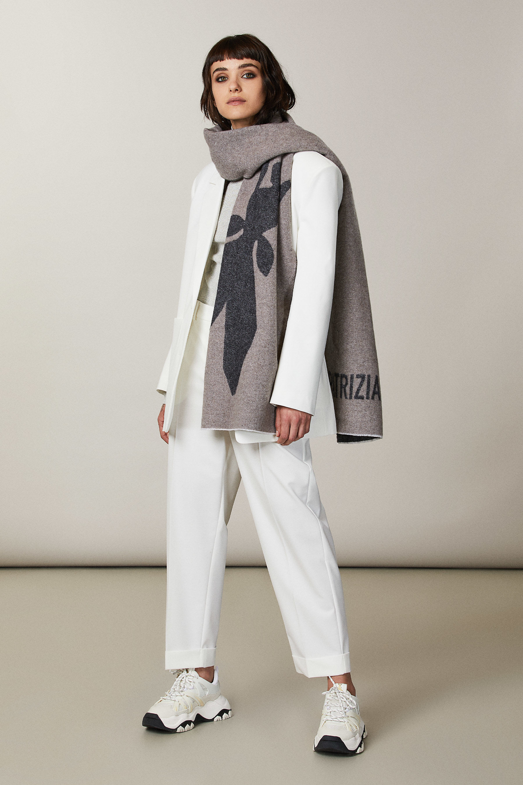 Cardigan con sciarpa sottile, lilla | MAX&Co