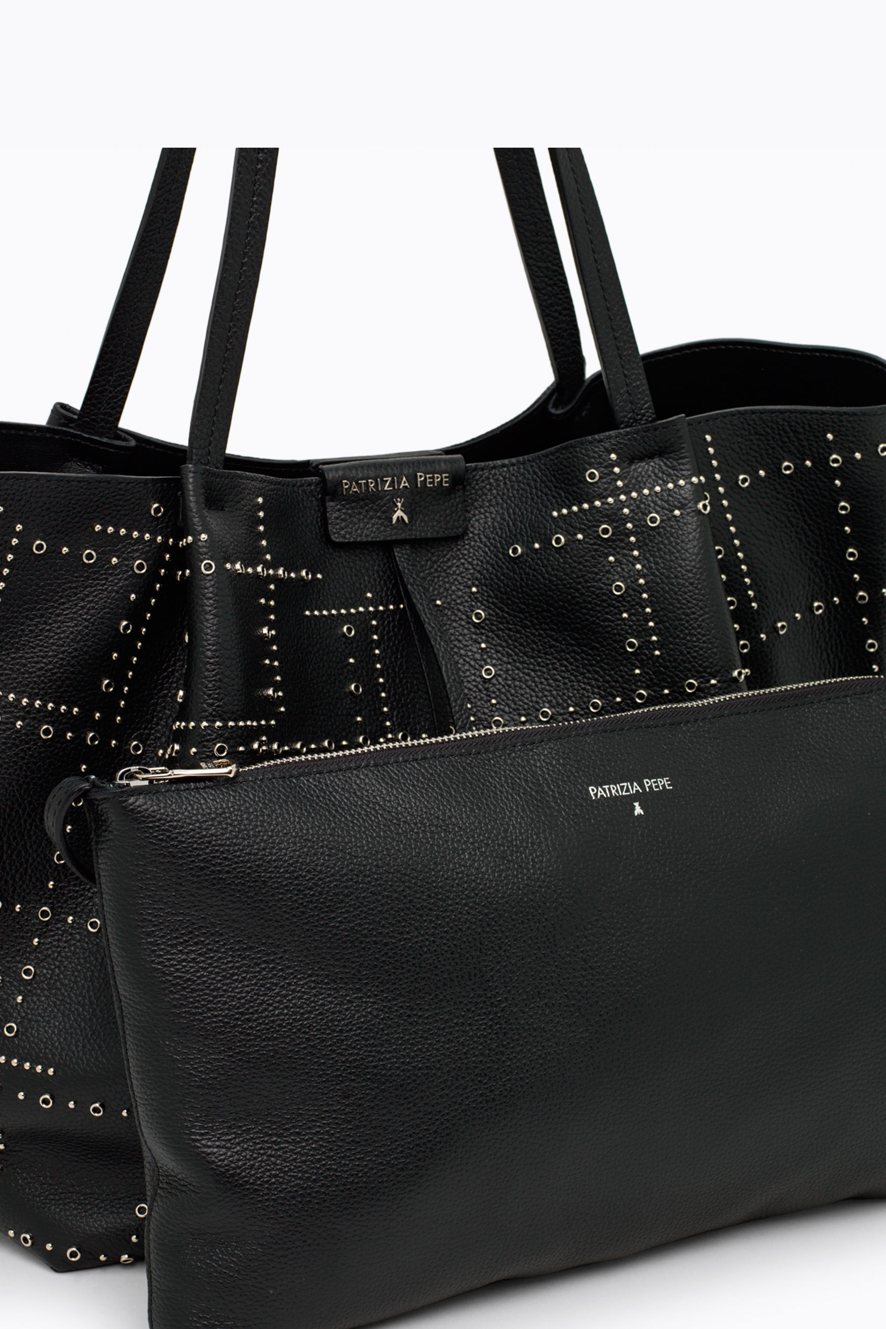Black Large Pepe City shopping bag | Patrizia Pepe