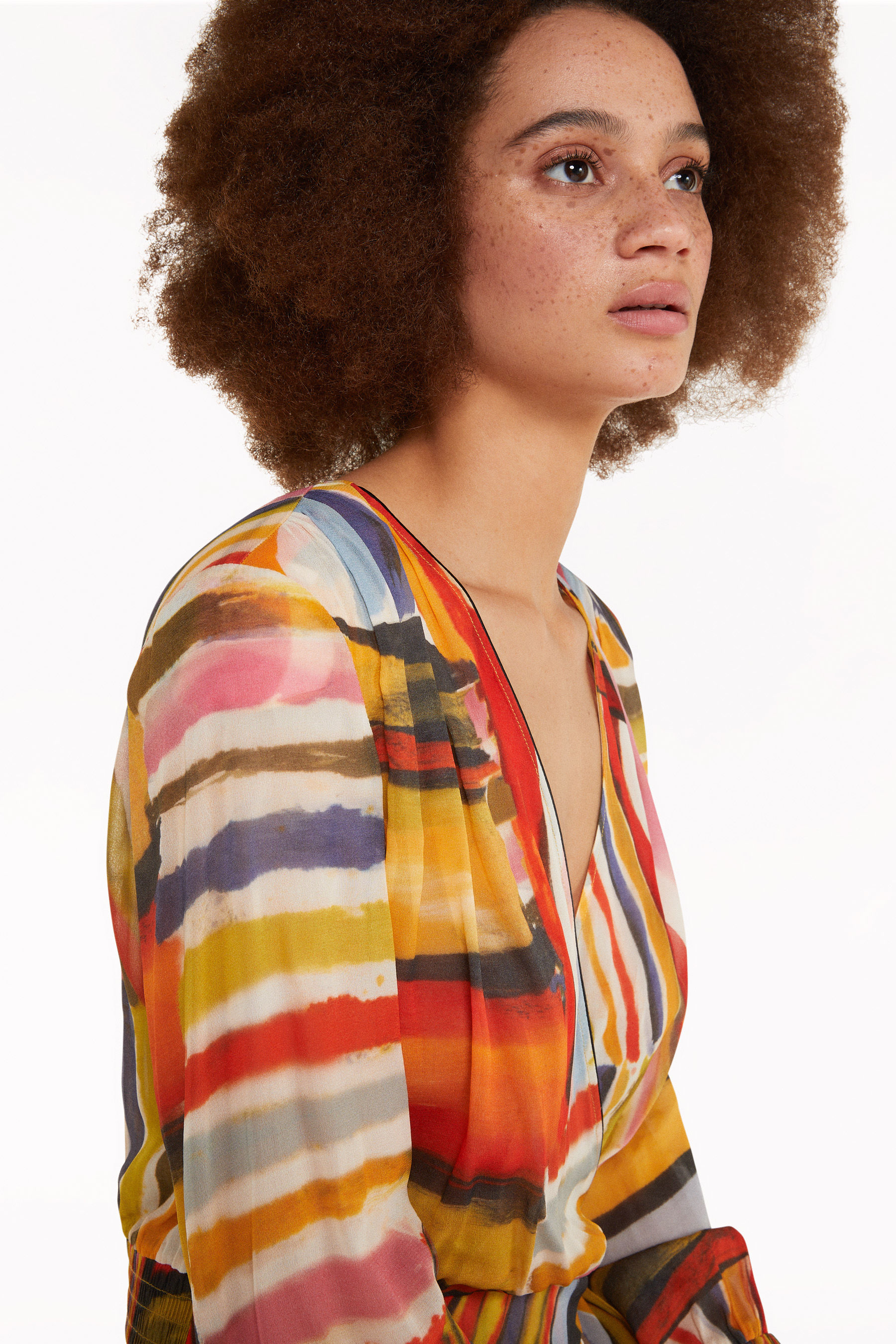 Artistic print blouse