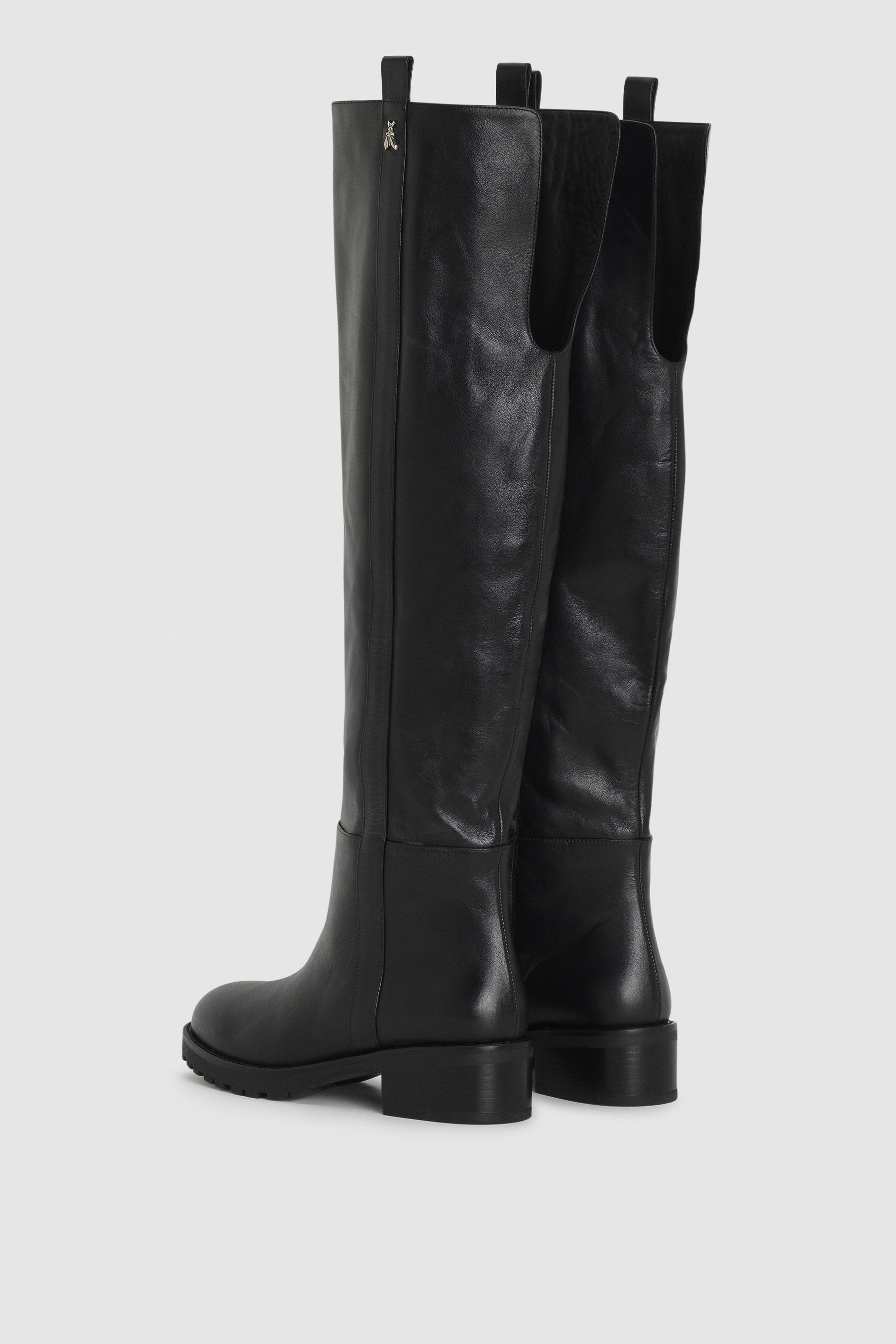TWINSET Milano STIVALI BIKER IN PELLE CON LOGO 212TCP172 - Tado