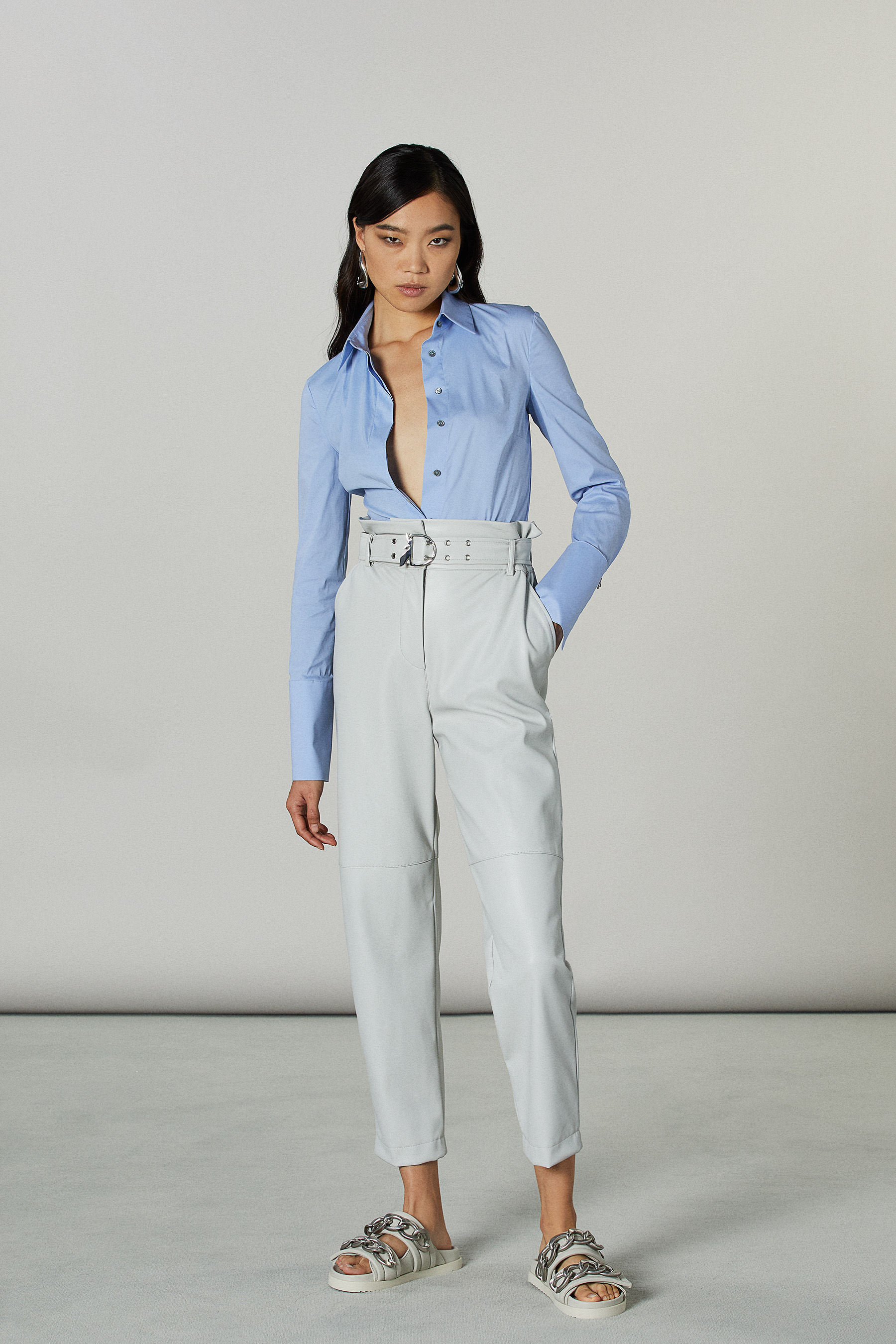 Body Chemisier Patrizia Pepe 7855AT - Rose, 100% Viscose, Femme, Neuf Avec étiquettes