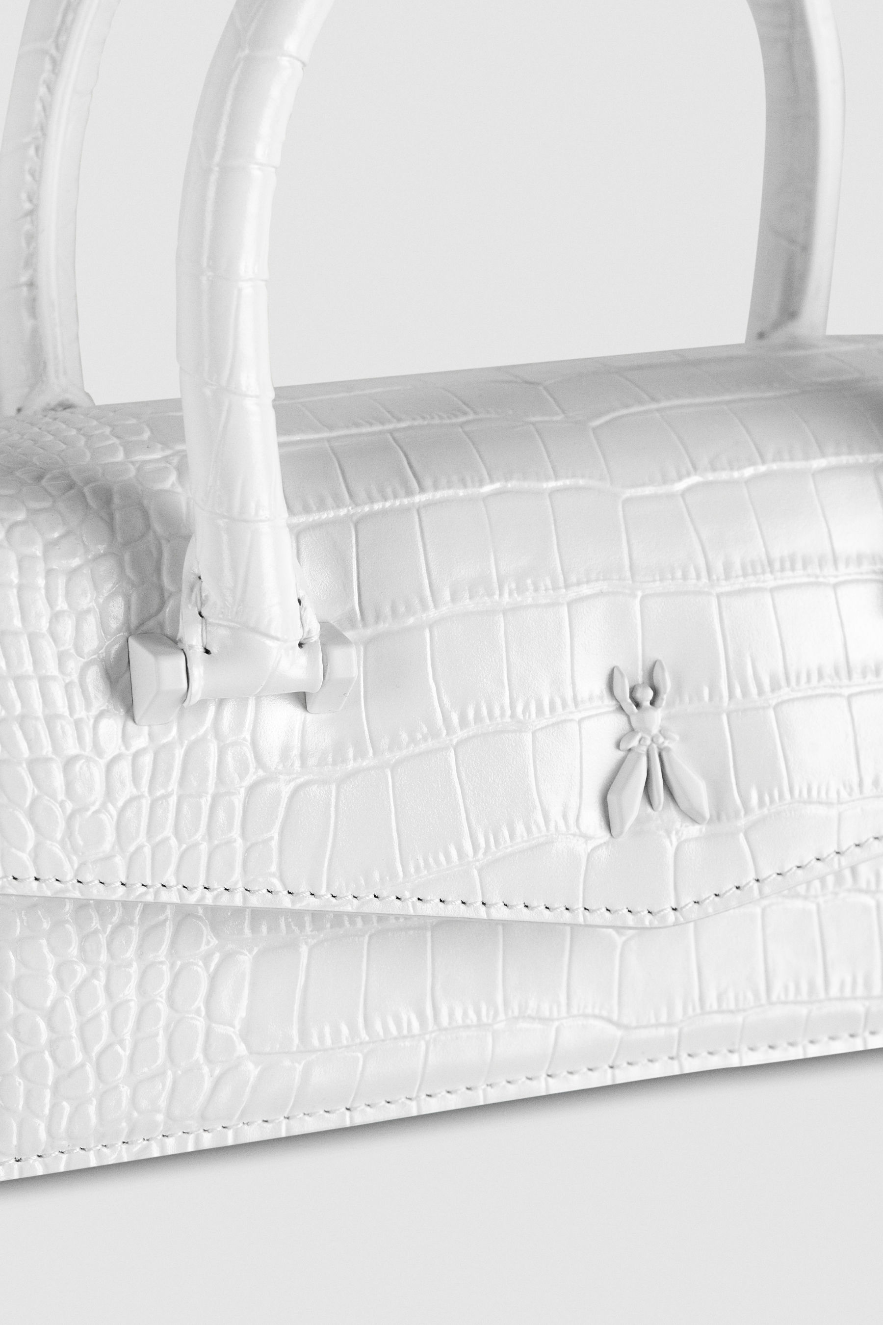 Fly Bamby Croco, Белый, Patrizia Pepe, Fly Bamby Bag