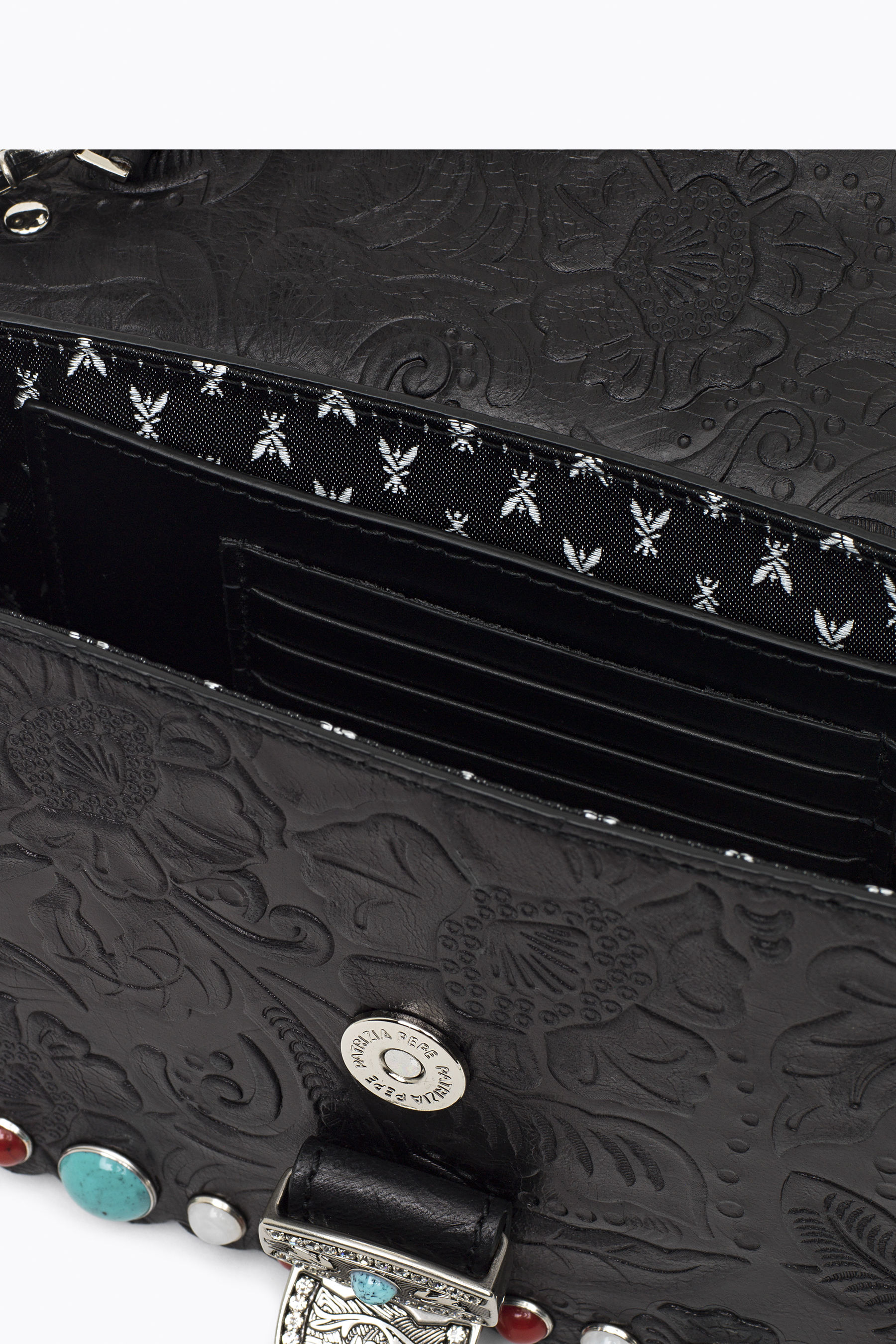 Piping mini bag with buckle