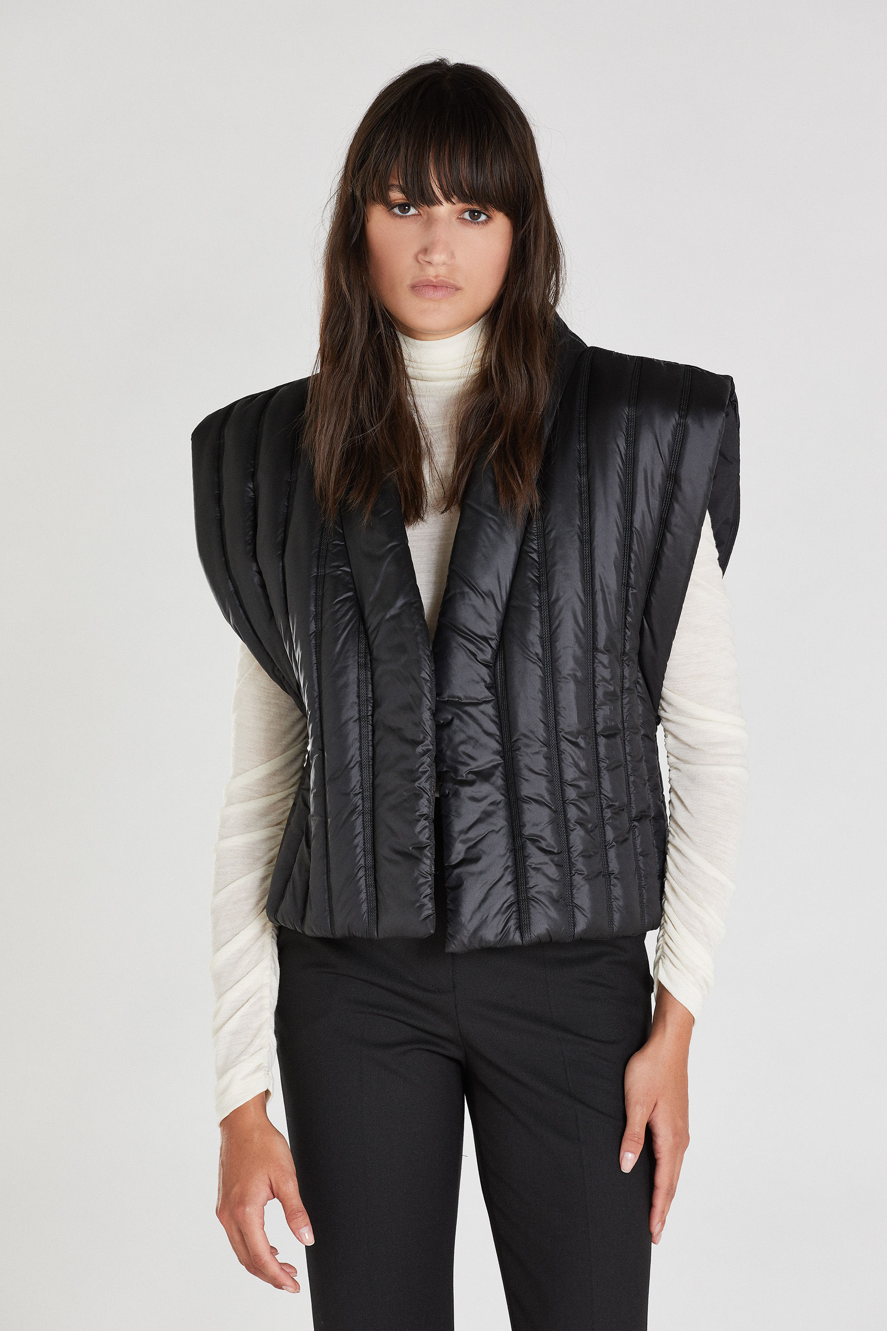 down sleeveless jacket