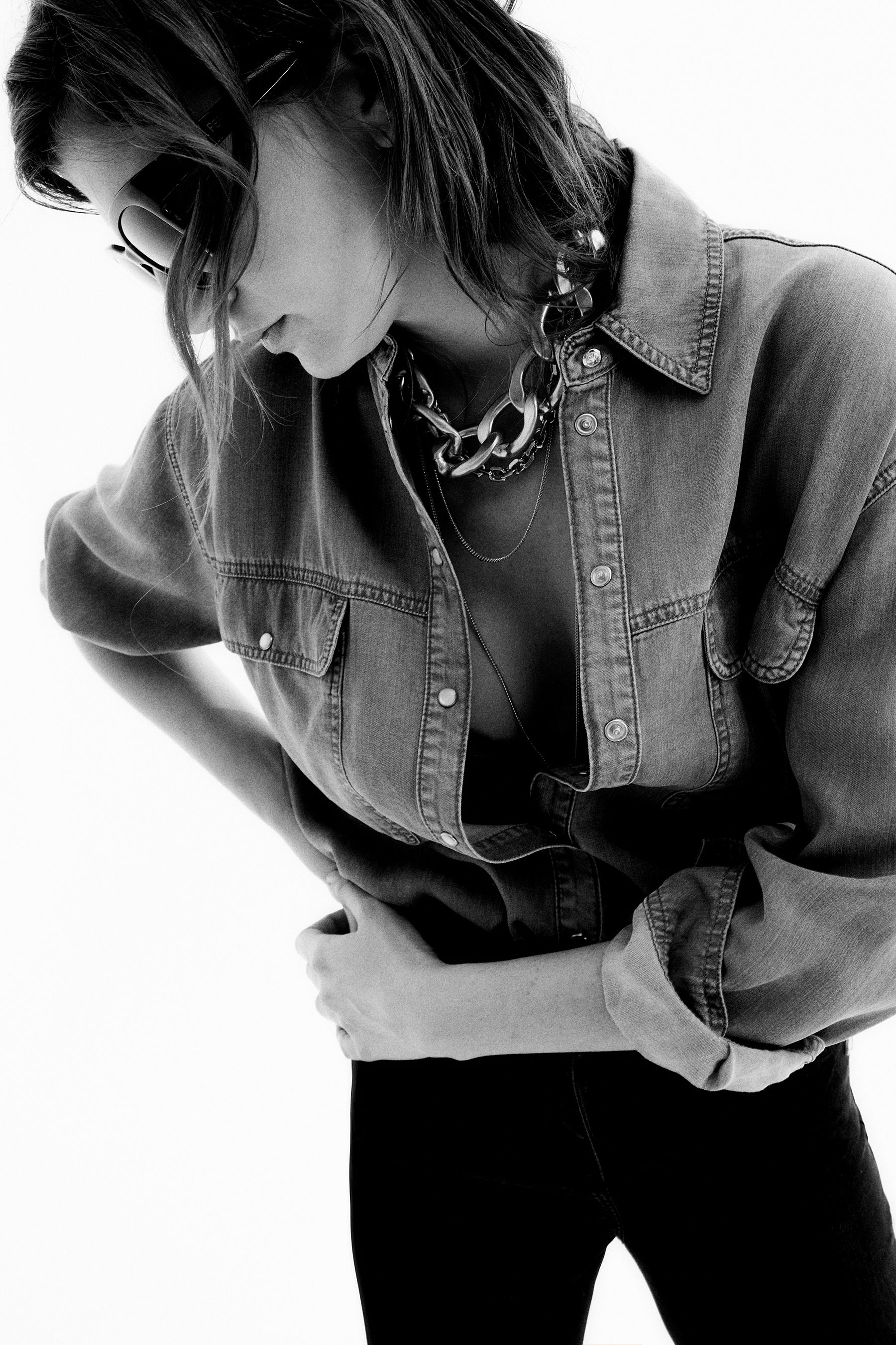 Camicia denim tencel