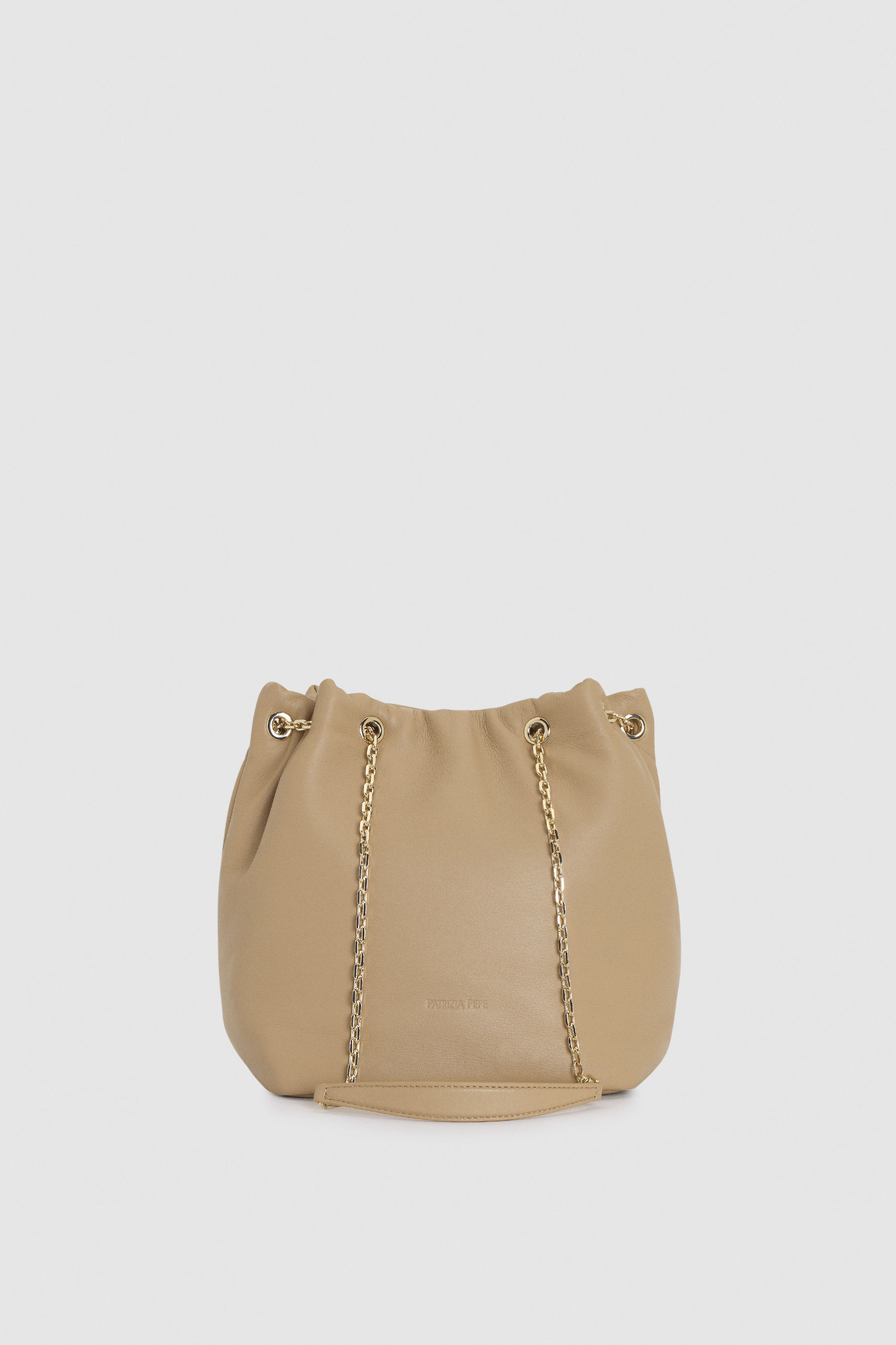 bucket bag beige