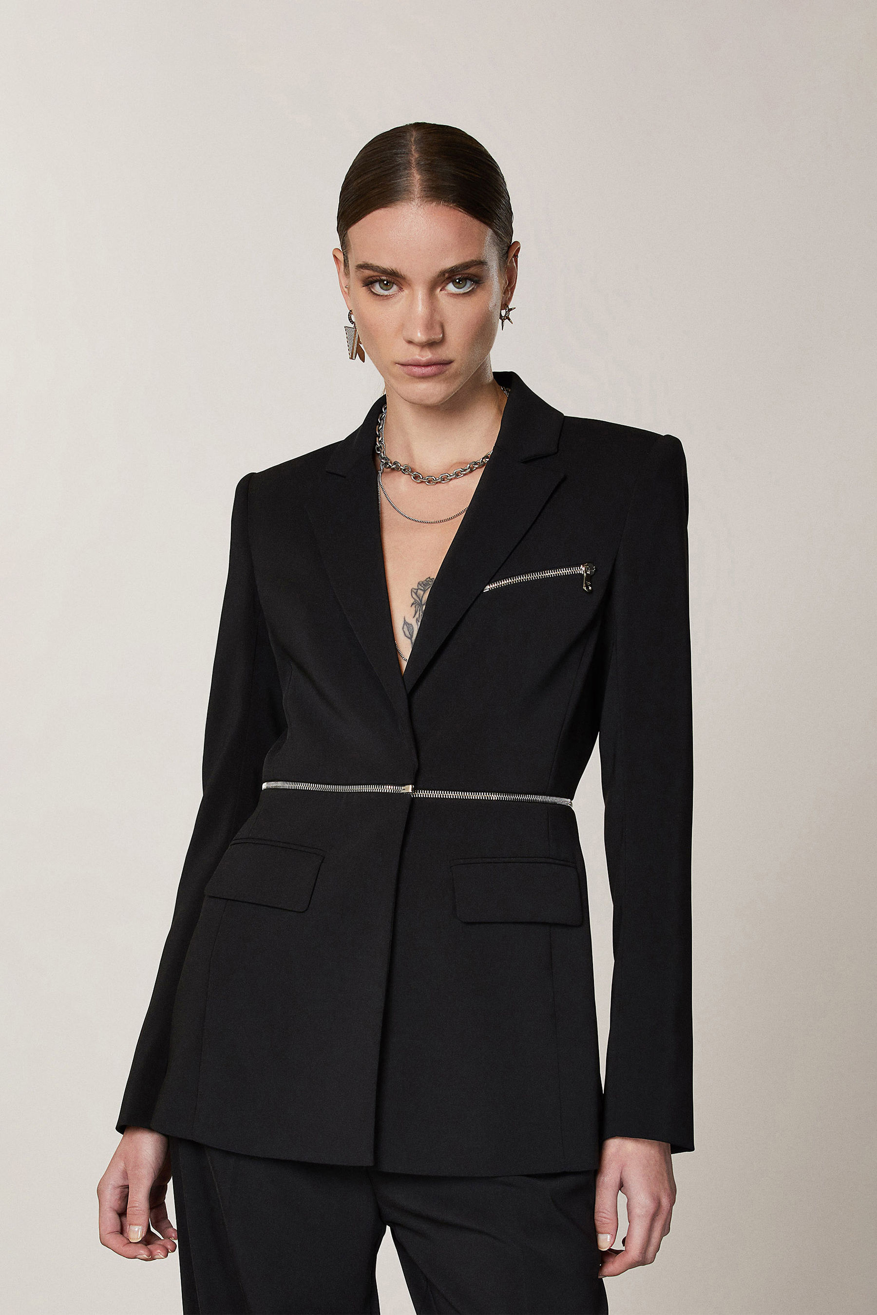 ESSENTIAL zip-off jacket | Patrizia Pepe