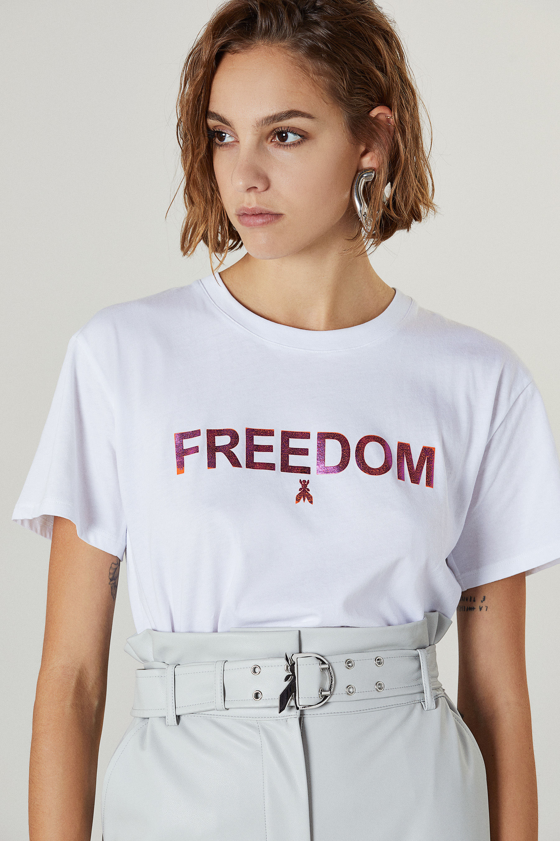White Short-sleeved T-shirt | Patrizia Pepe