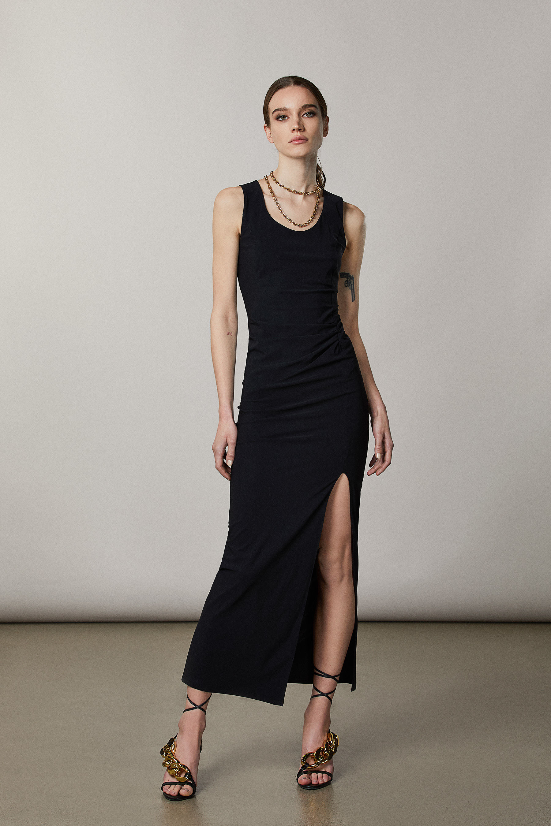 Flared sleeveless dress | Patrizia Pepe