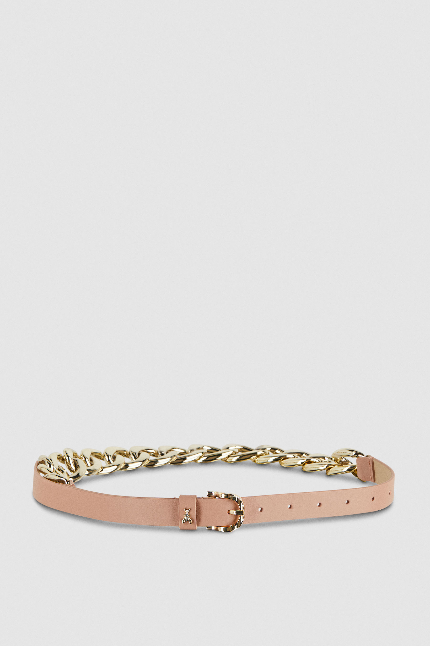 Pink Golden maxi chain belt