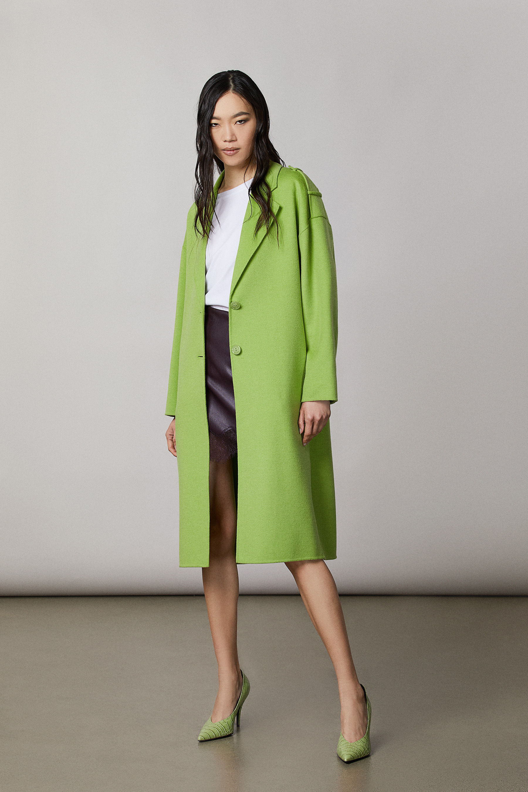 Cappotto in panno 2 bottoni