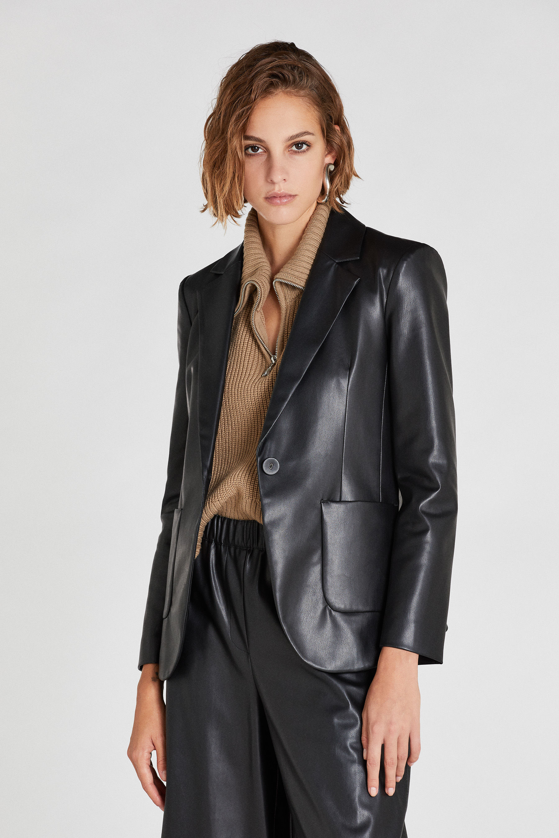 tailored black jacket