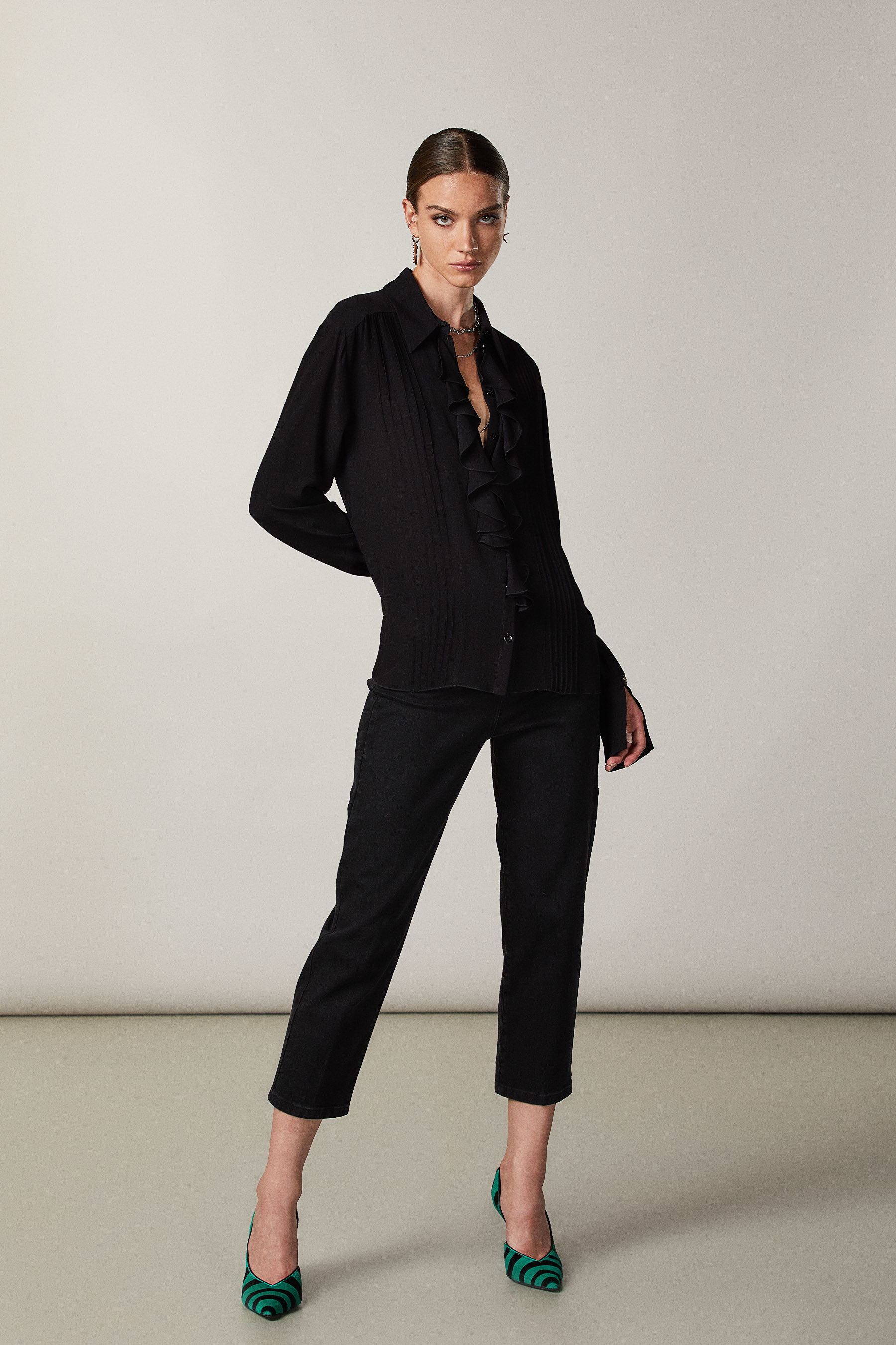 Camicia rouche ESSENTIAL