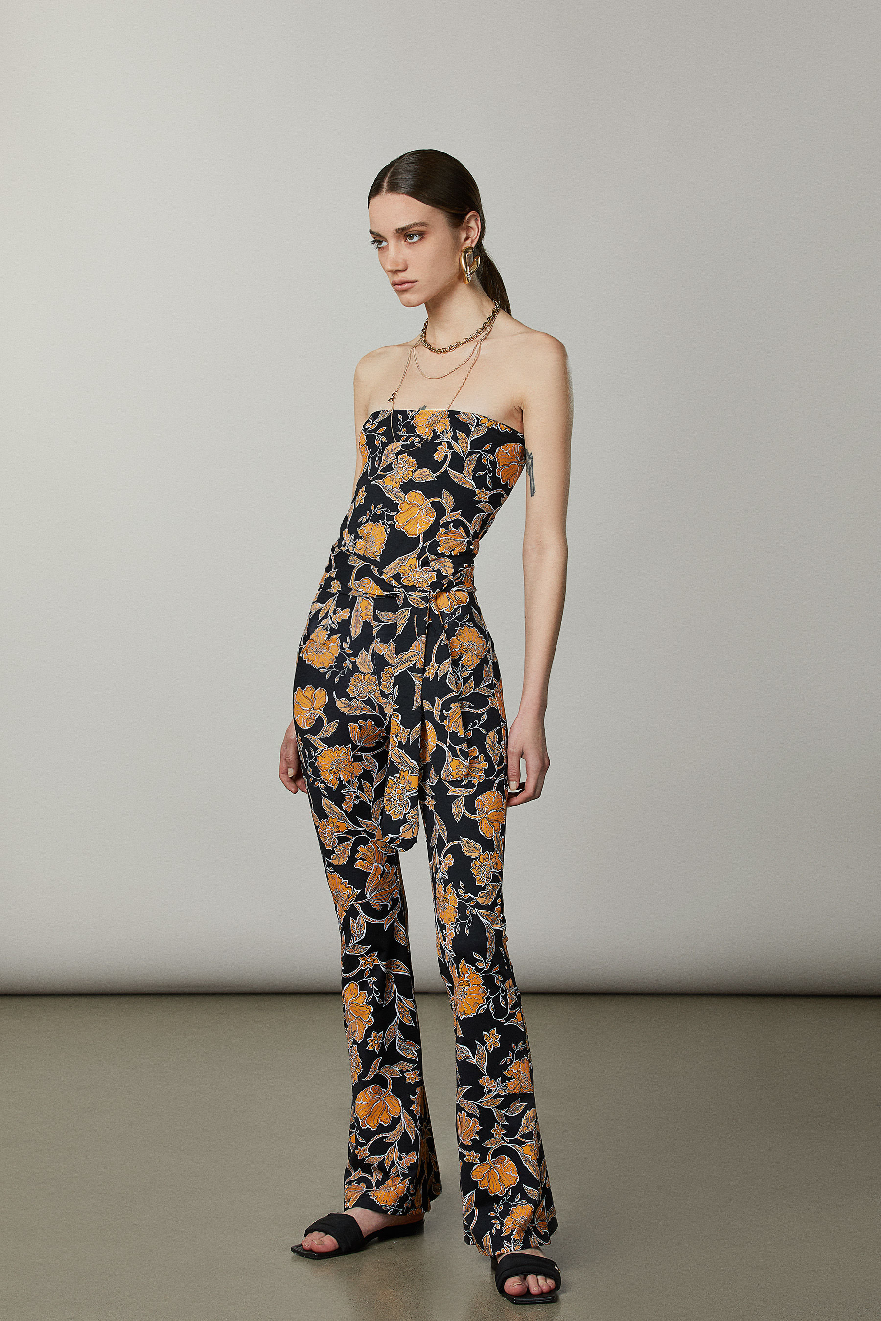 Tuta in jersey con stampa