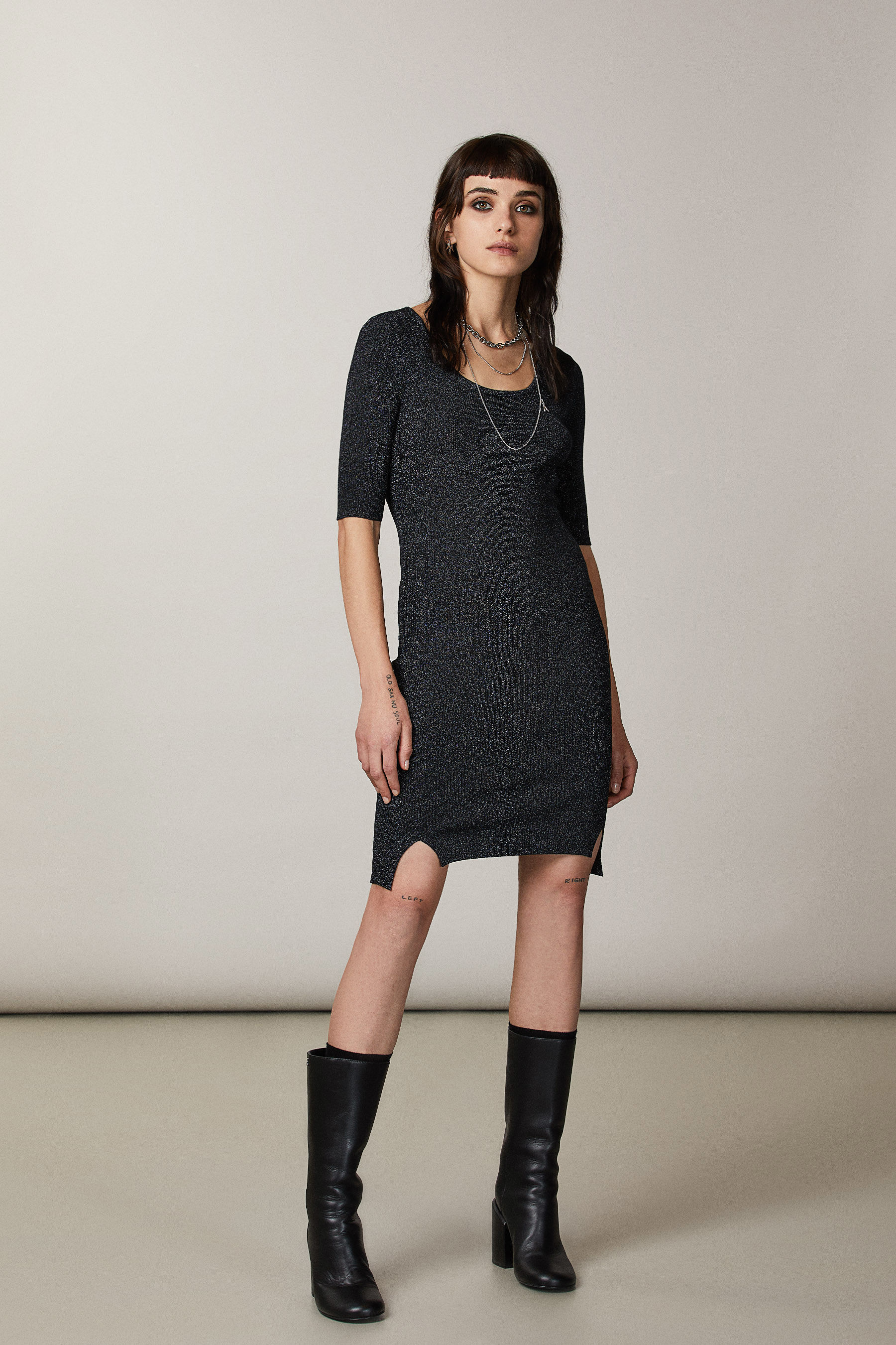 Abito midi lurex ESSENTIAL