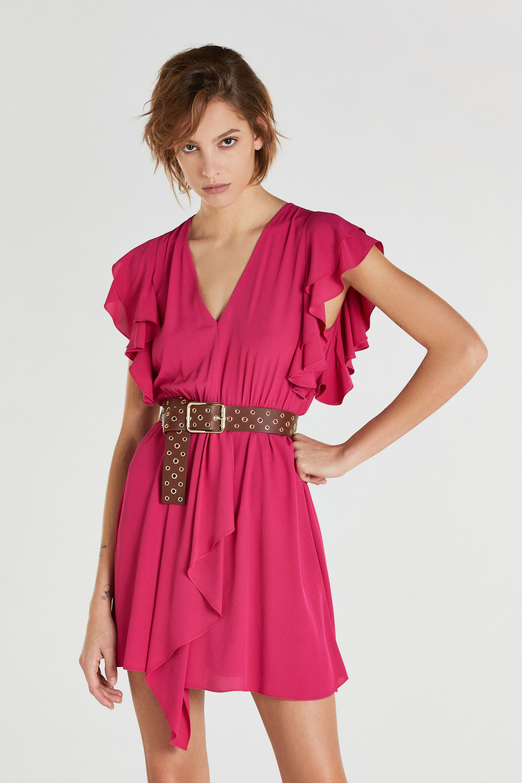 Pink Sleeveless mini dress | Patrizia Pepe