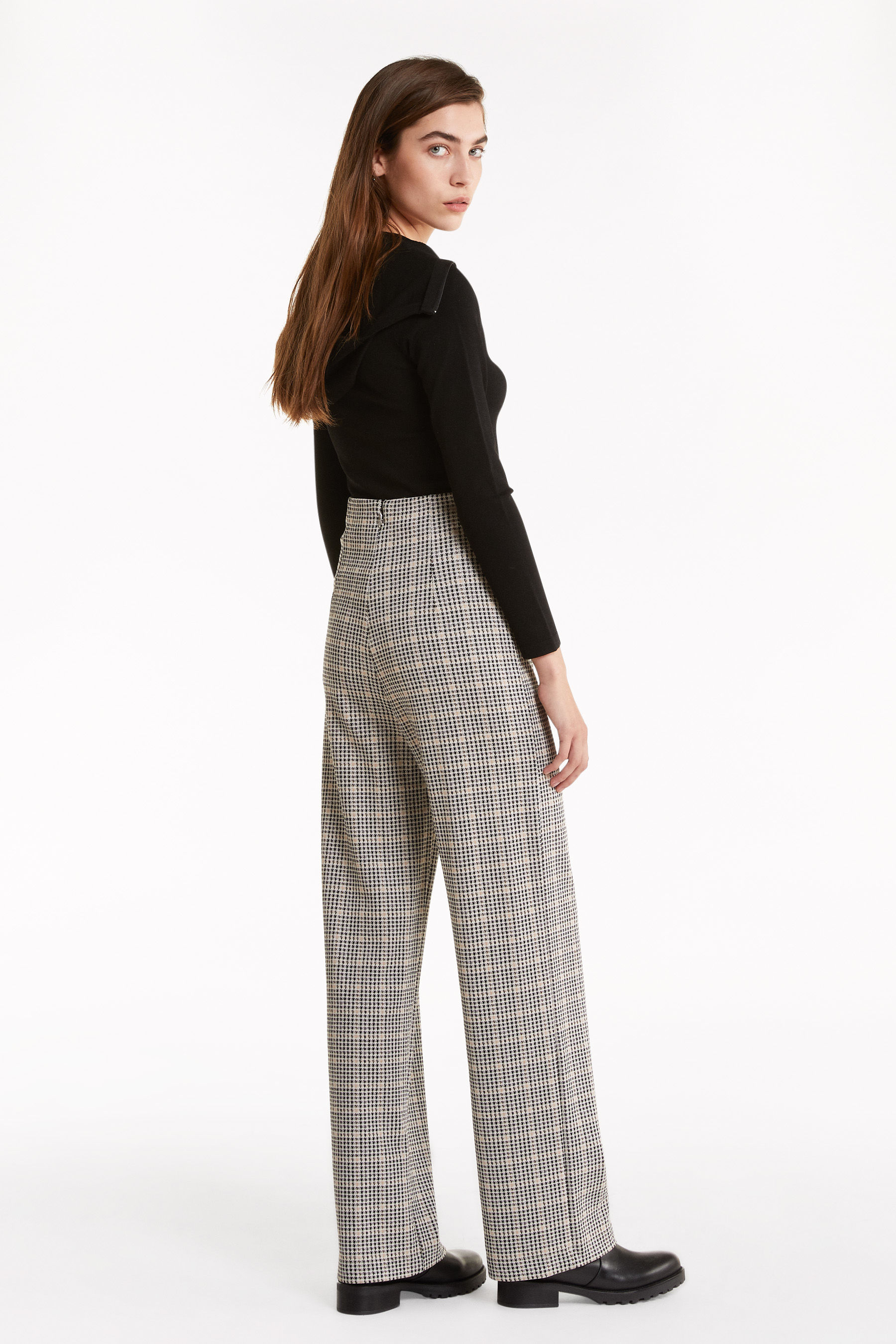 pepe jeans houndstooth knit with logo