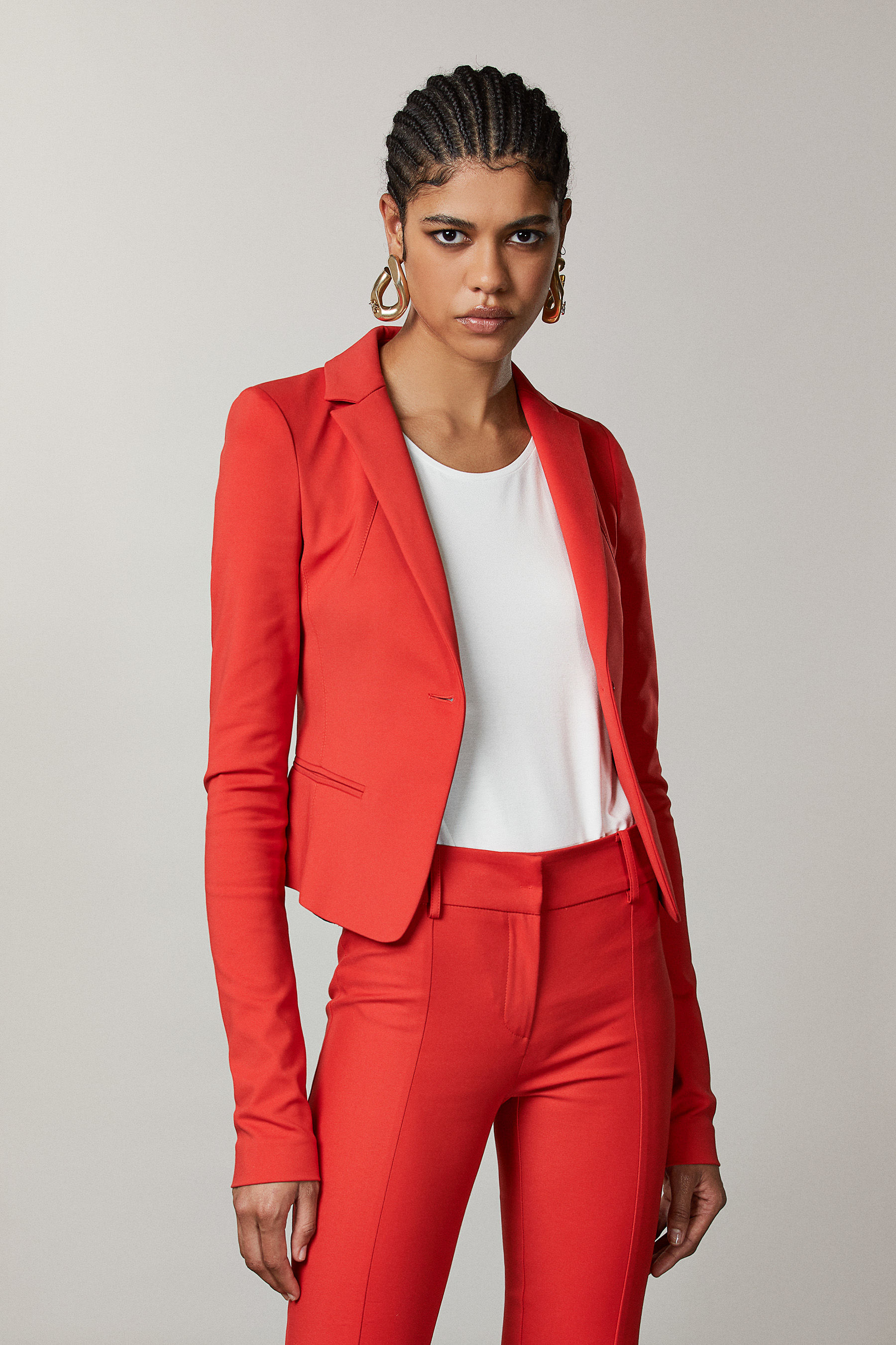 1 button suit jacket