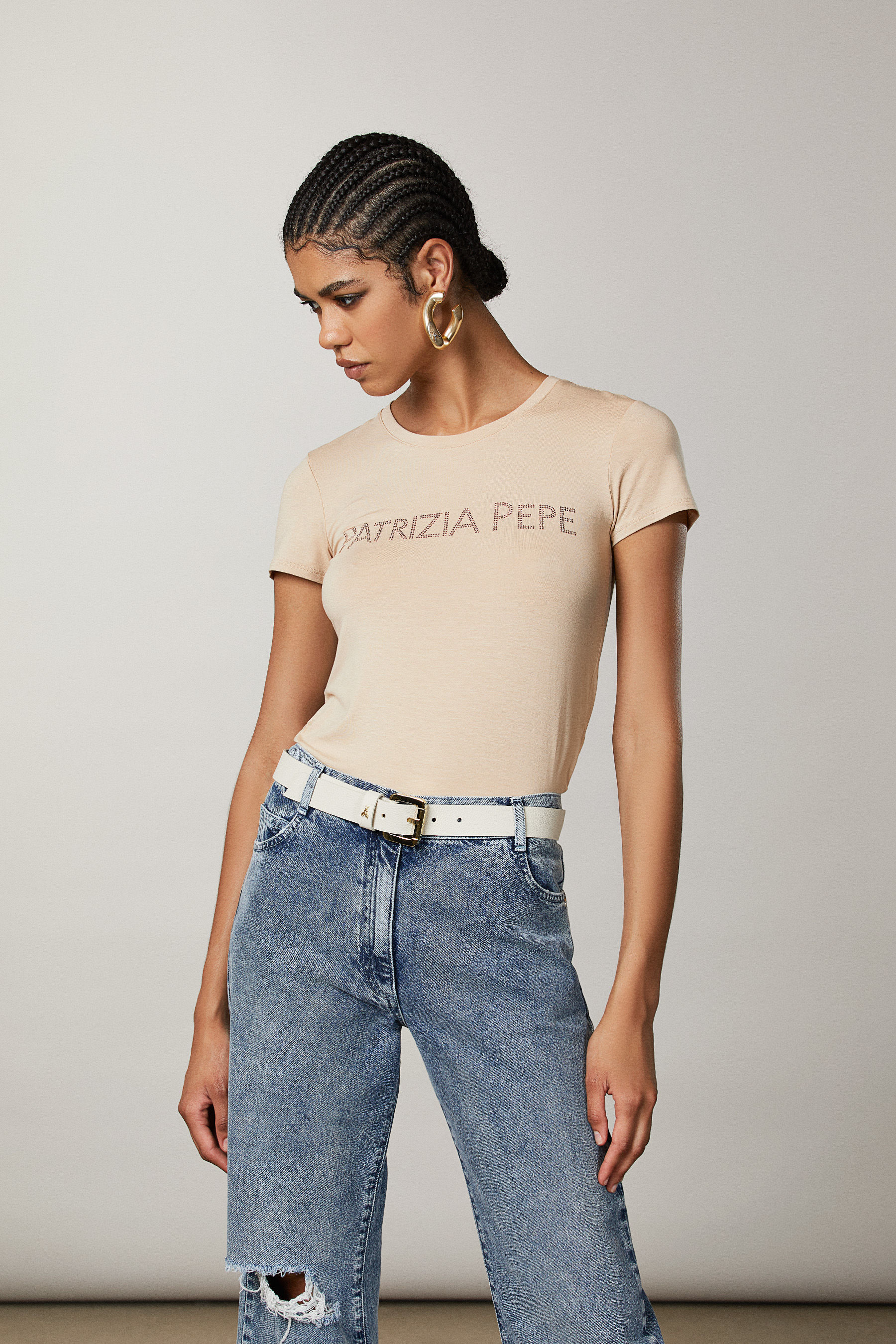 Patrizia Pepe Donna Abbigliamento Top e t-shirt T-shirt T-shirt a maniche lunghe T-shirt manica lunga slim 