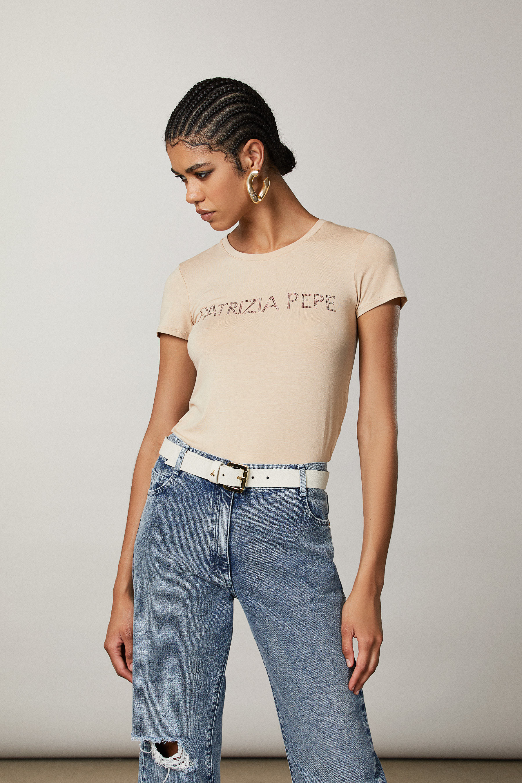 T-shirt donna con stampe e dettagli | Patrizia Pepe