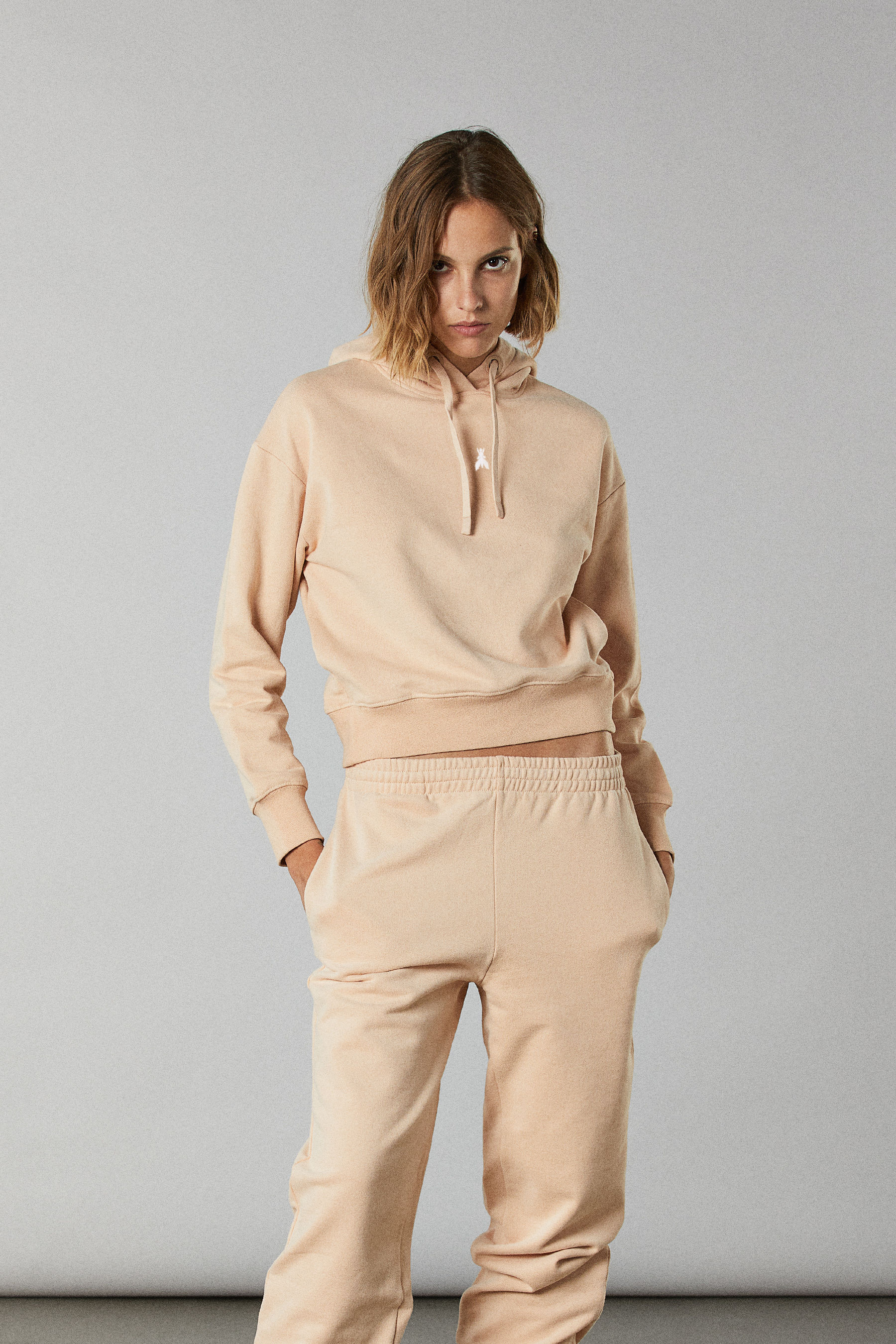 Felpa con cappuccio Beige donna | Patrizia Pepe