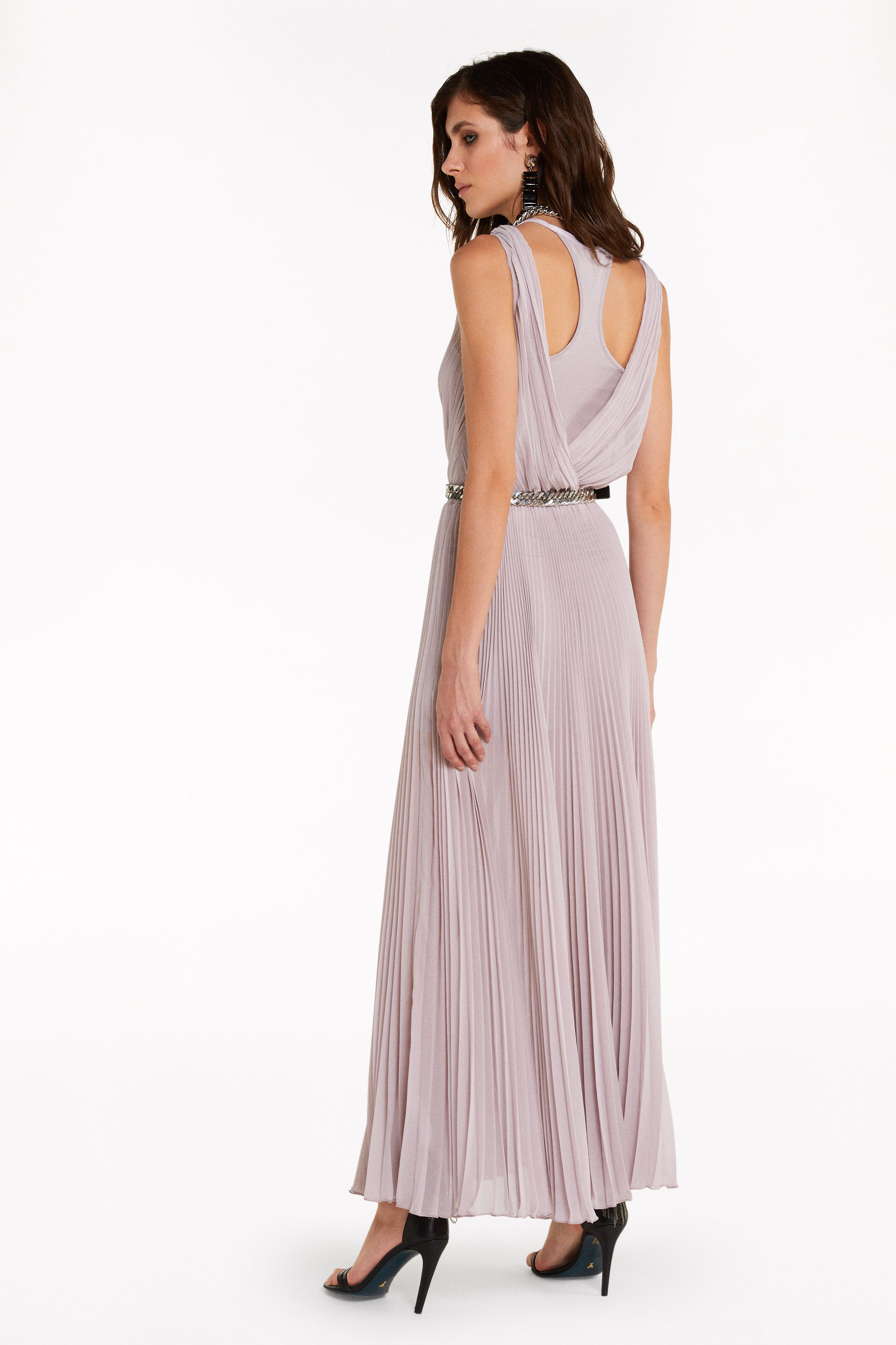 Abito lungo plissé Lilac Tulle | Abiti donna | Patrizia Pepe