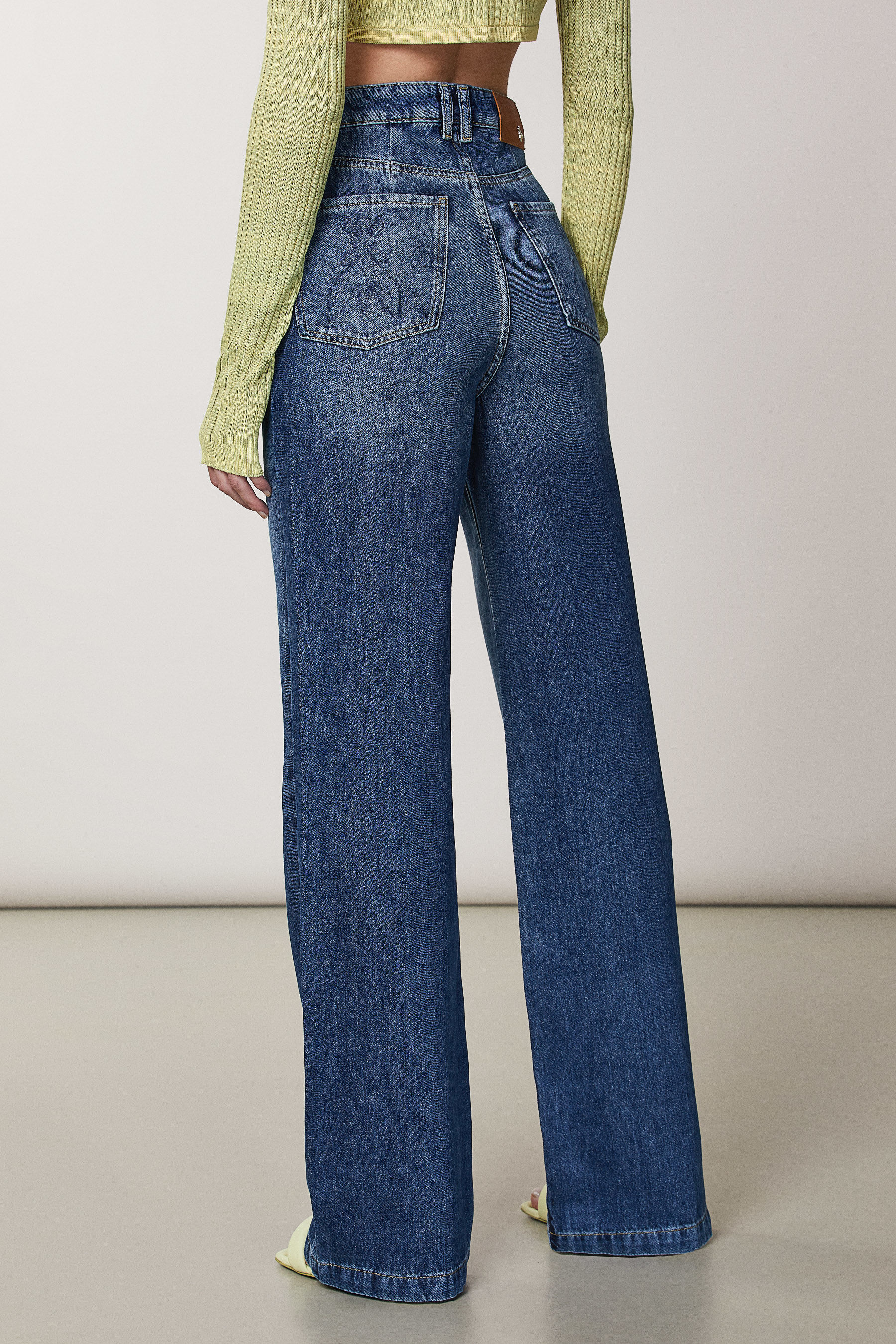 Permanent fodspor Troubled Flared high waisted Jeans | Patrizia Pepe