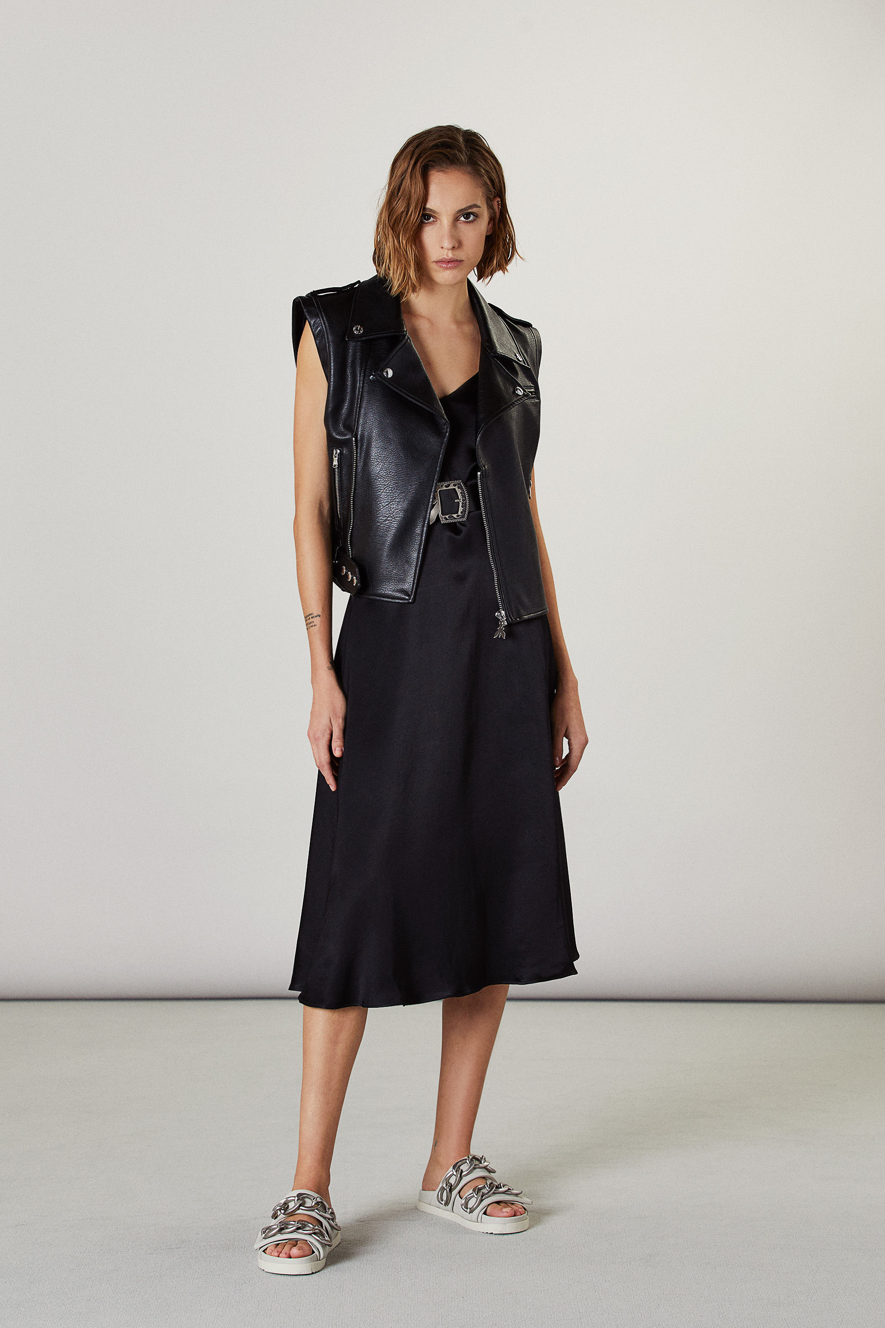 Abito midi satin fluido | Patrizia Pepe