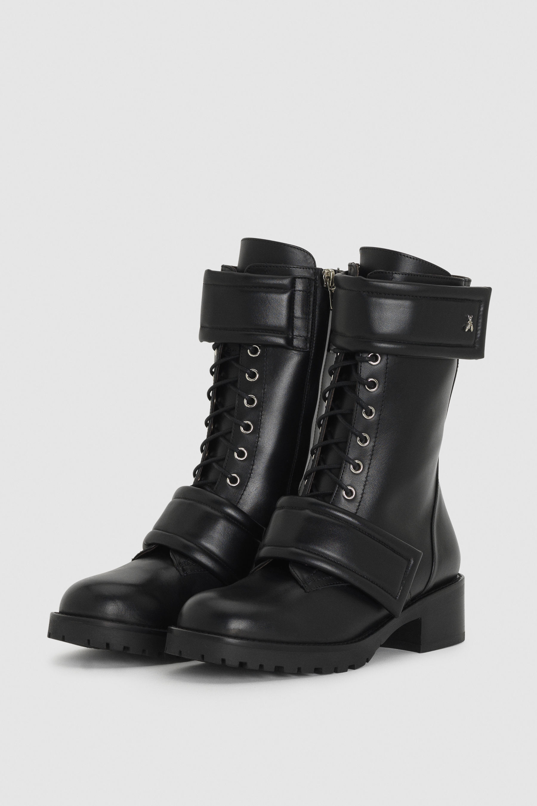 Stivale Biker Stringato Nero donna | Patrizia Pepe