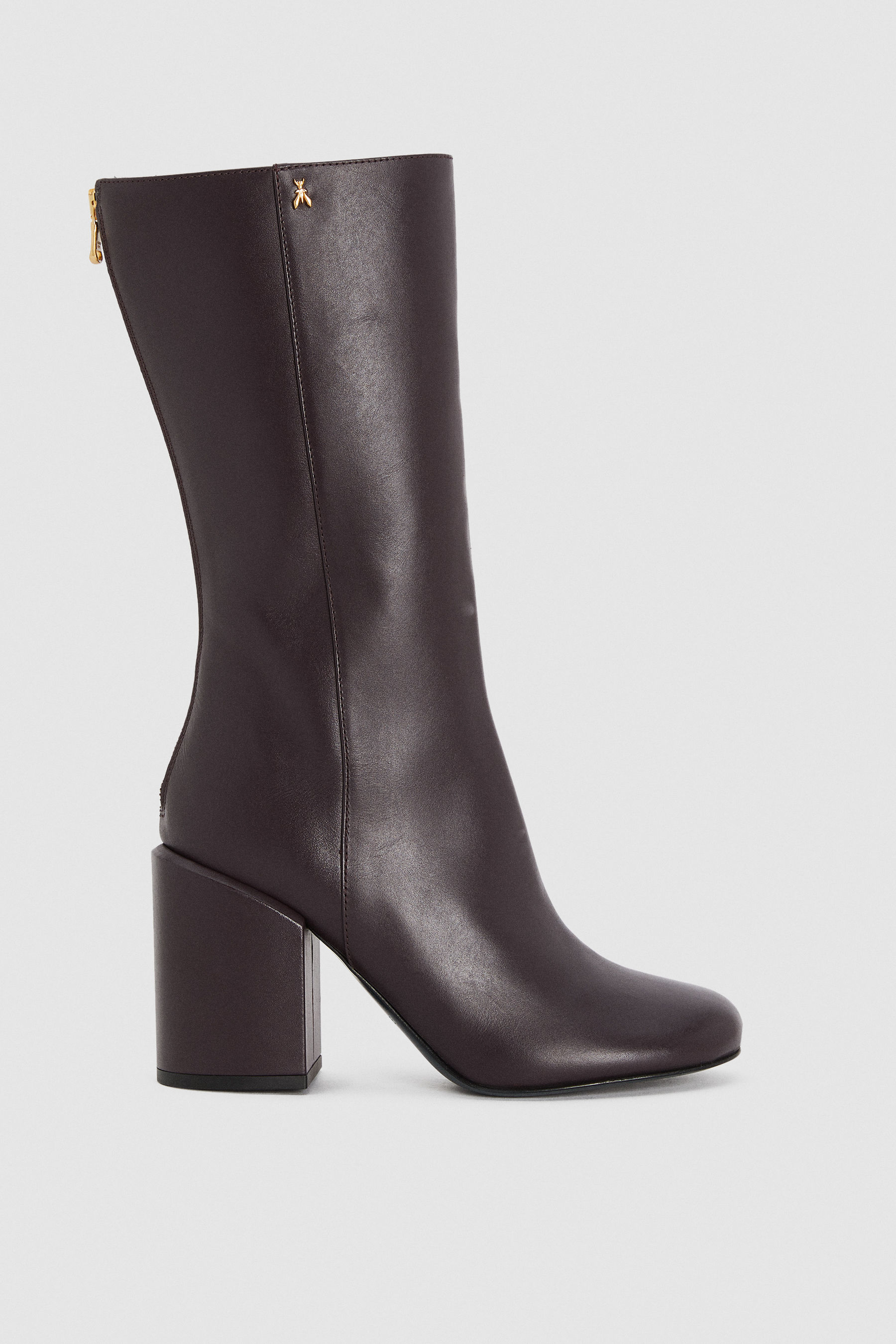 Stivale con tacco quadrato