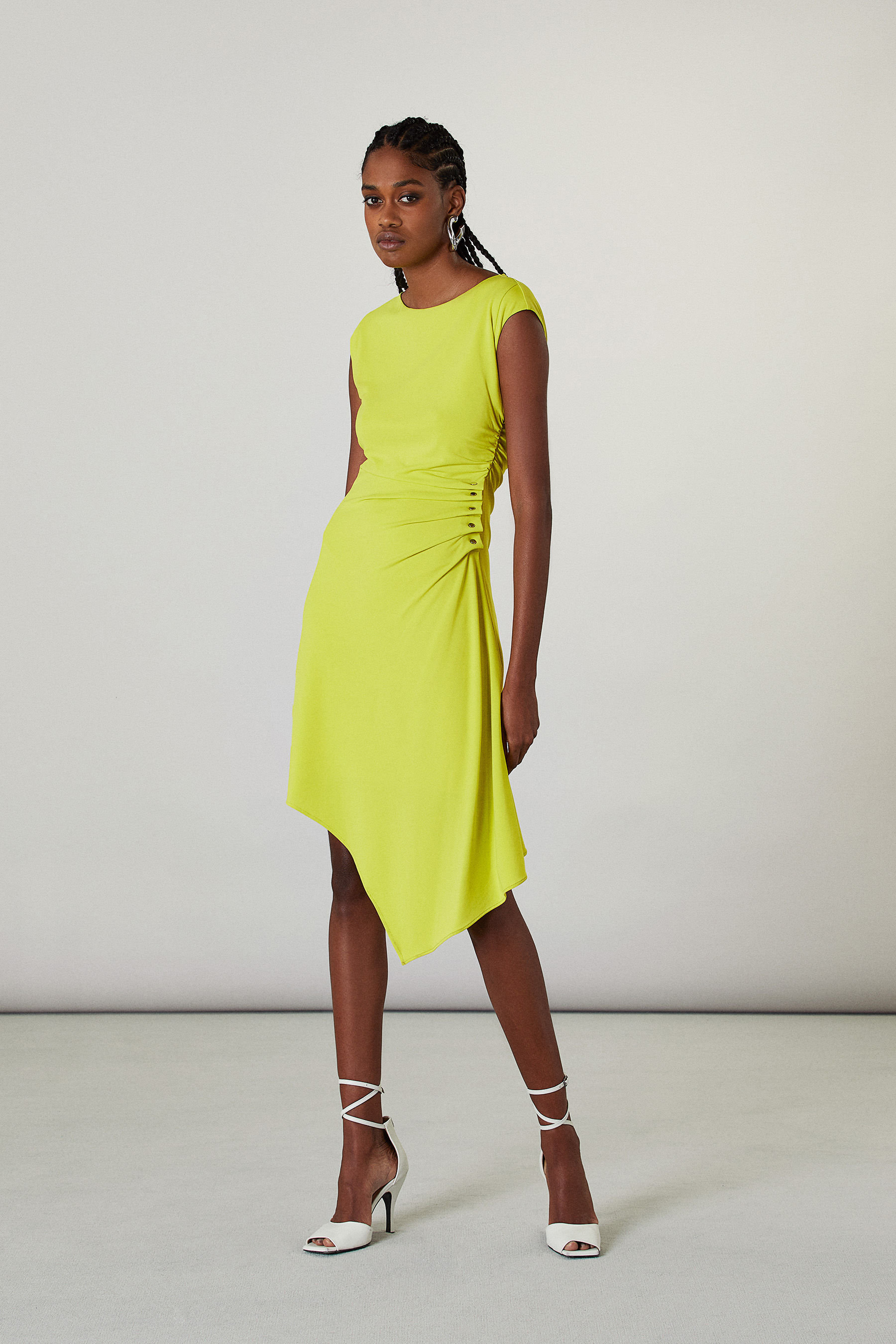 Vestito drappeggiato in jersey