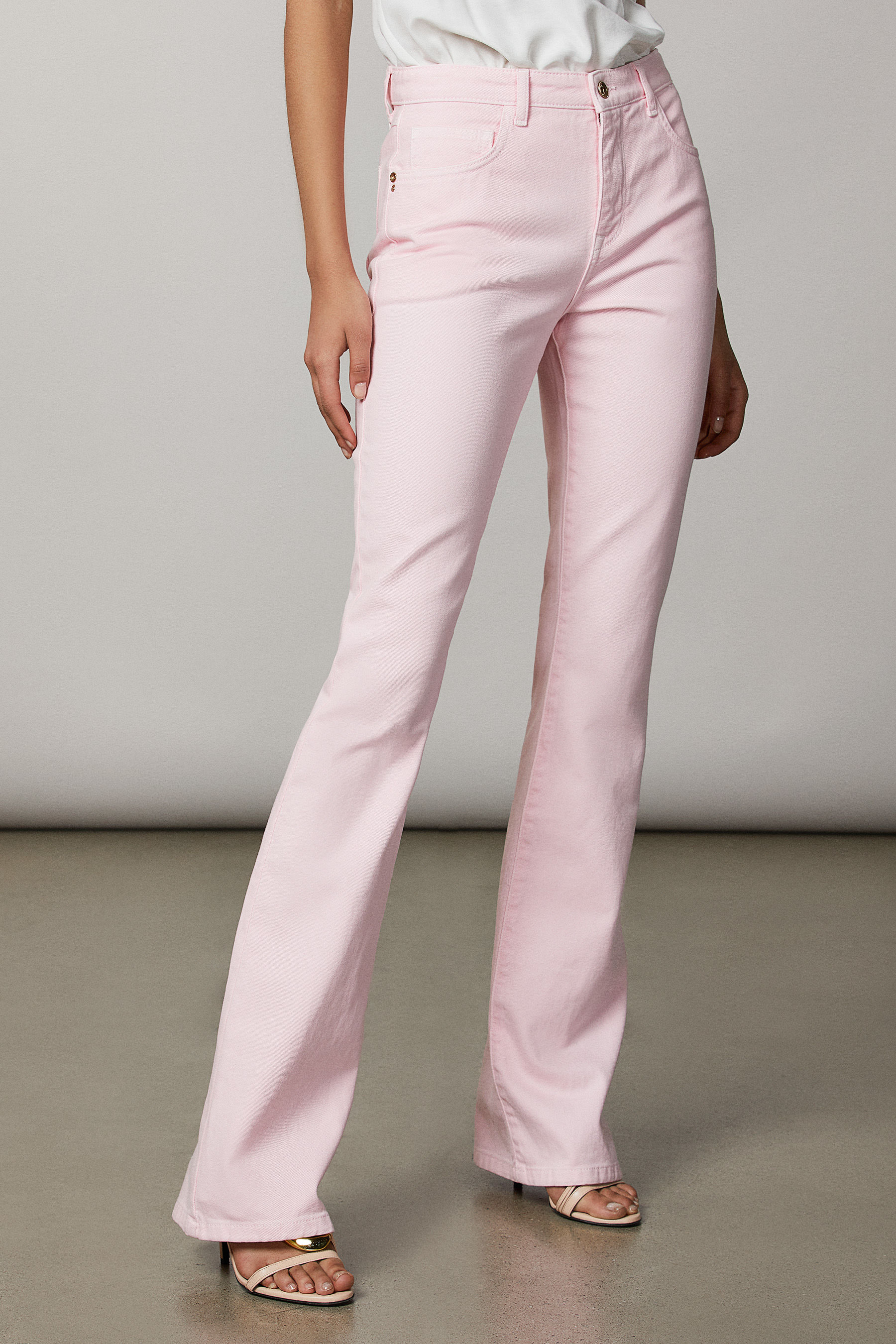 Pantaloni flare in twill di cotone | Patrizia Pepe