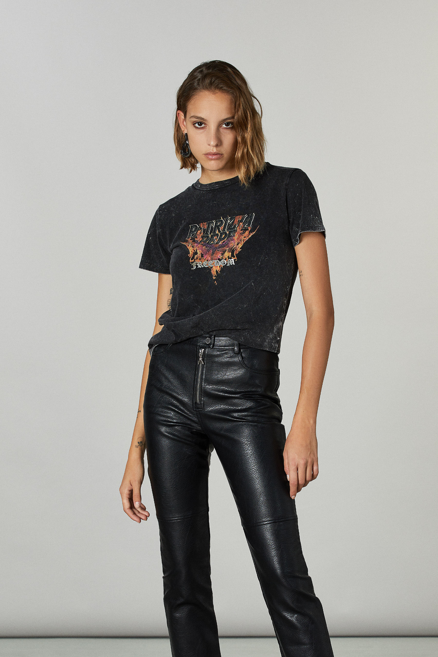 T-shirt manica corta Nera | Patrizia Pepe