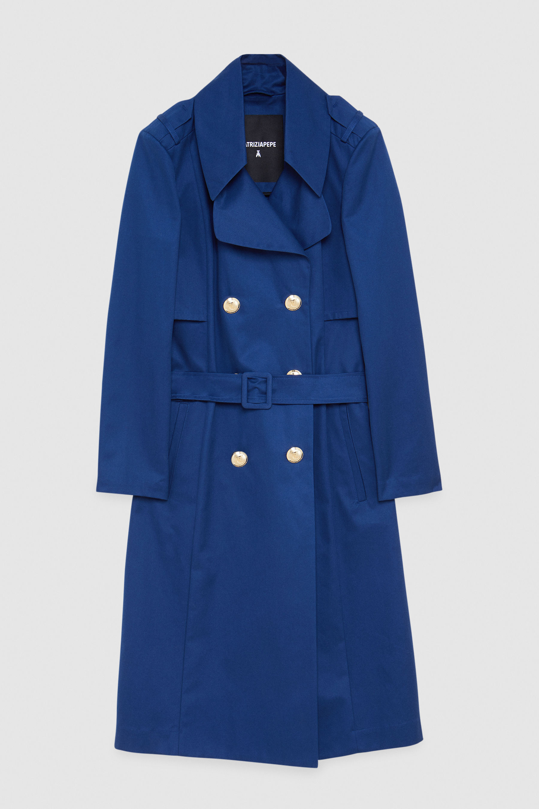 trench coat blue