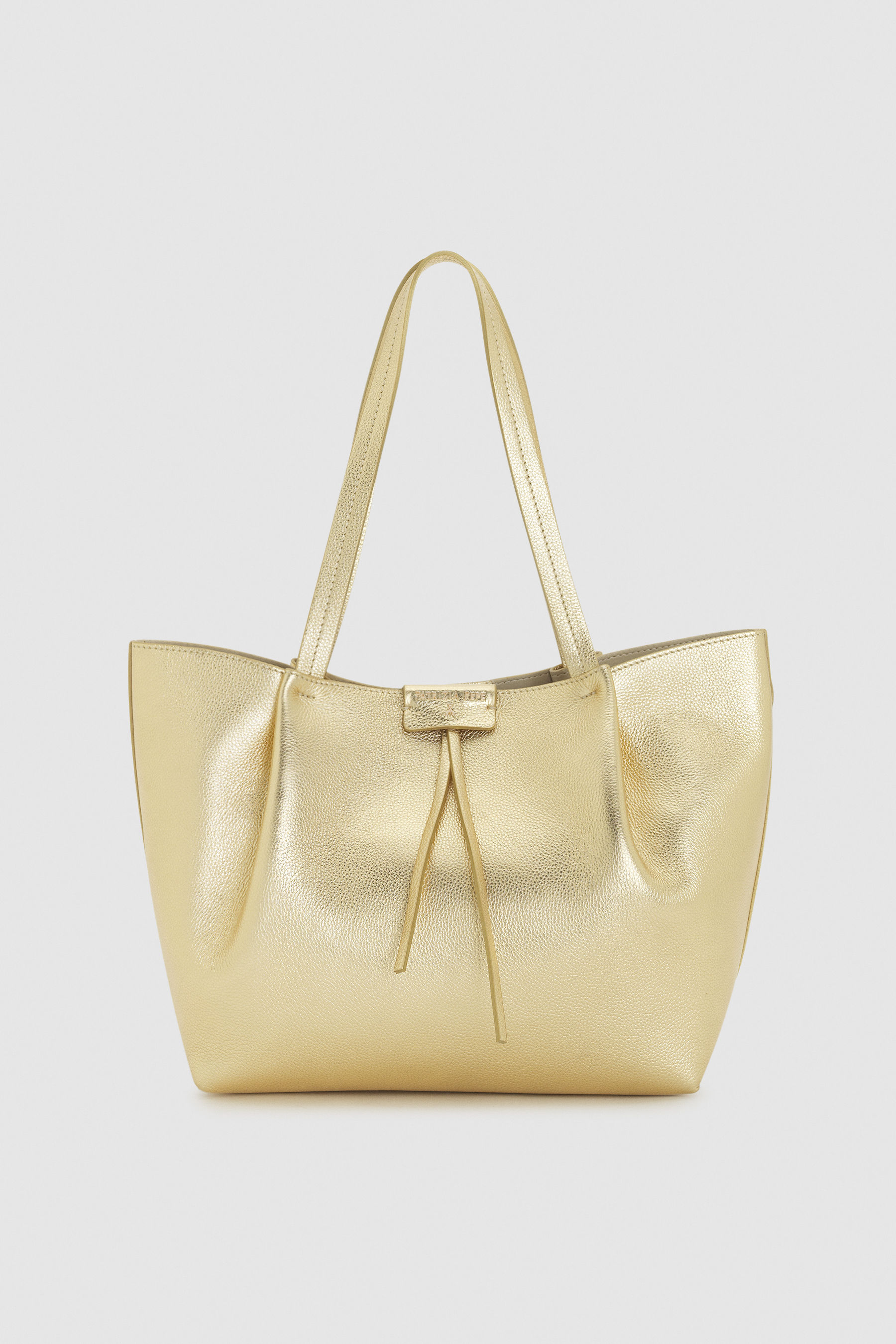 Gold Medium Pepe City shopping bag | Patrizia Pepe