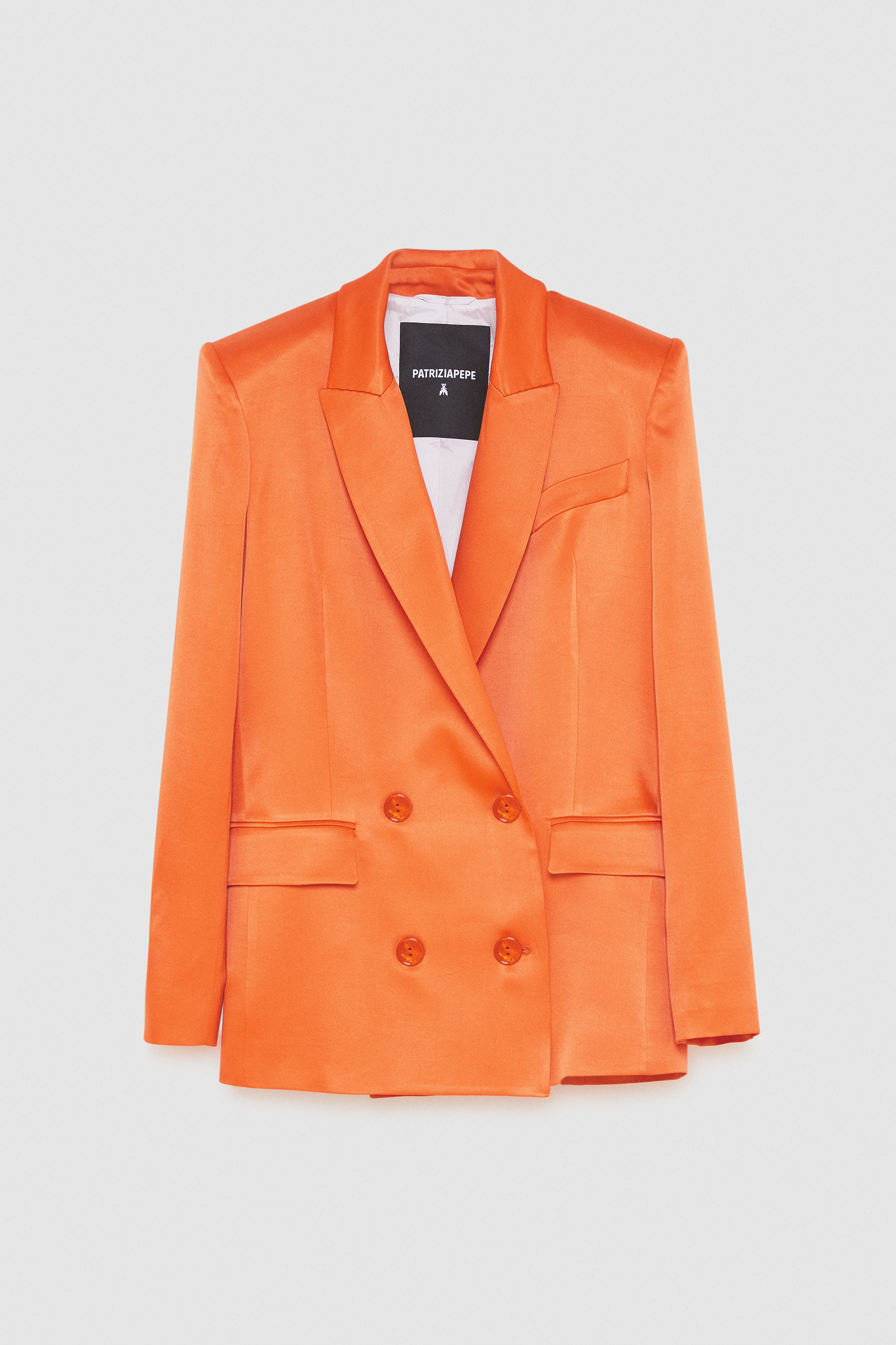 orange blazer jacket