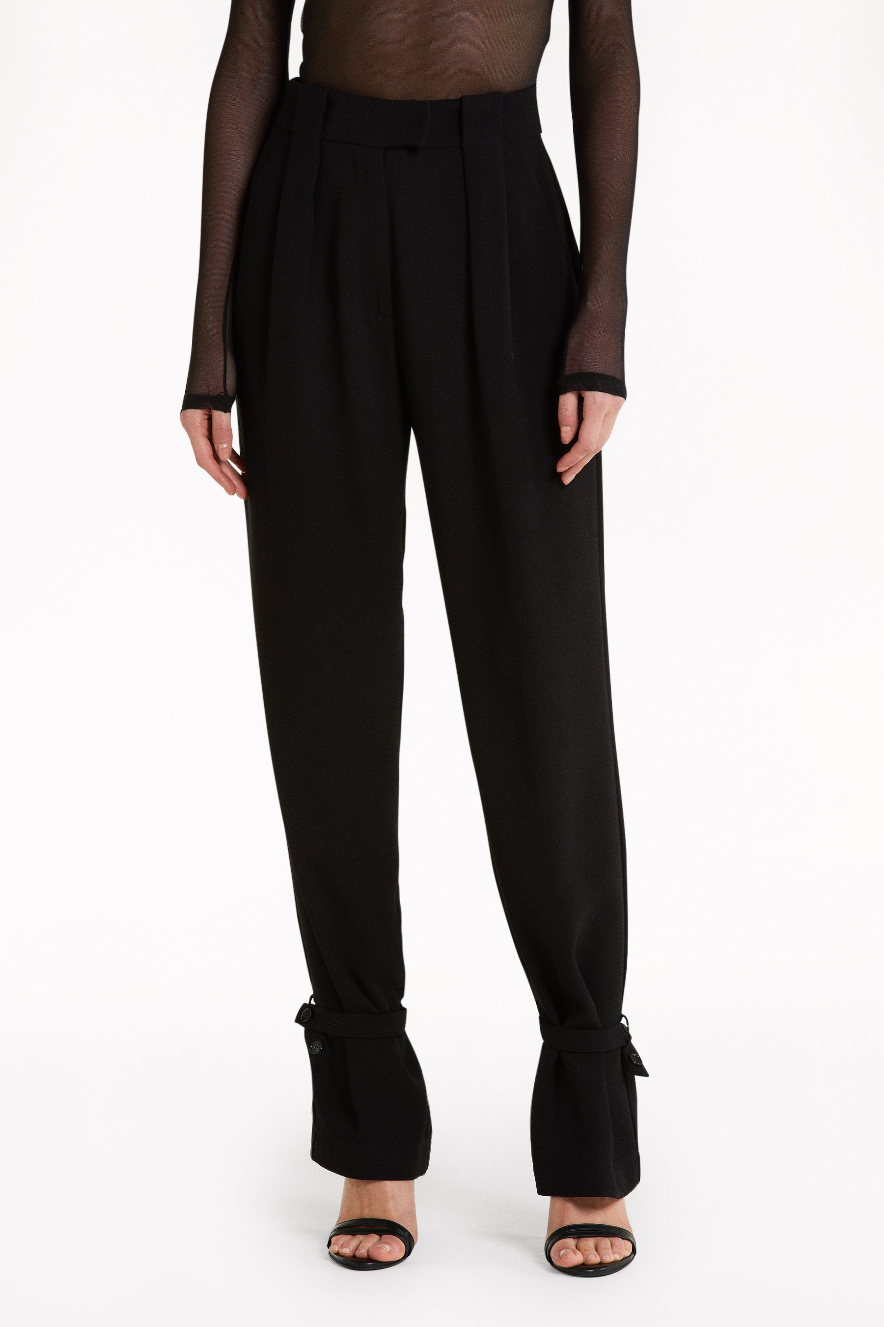 extra long black pants