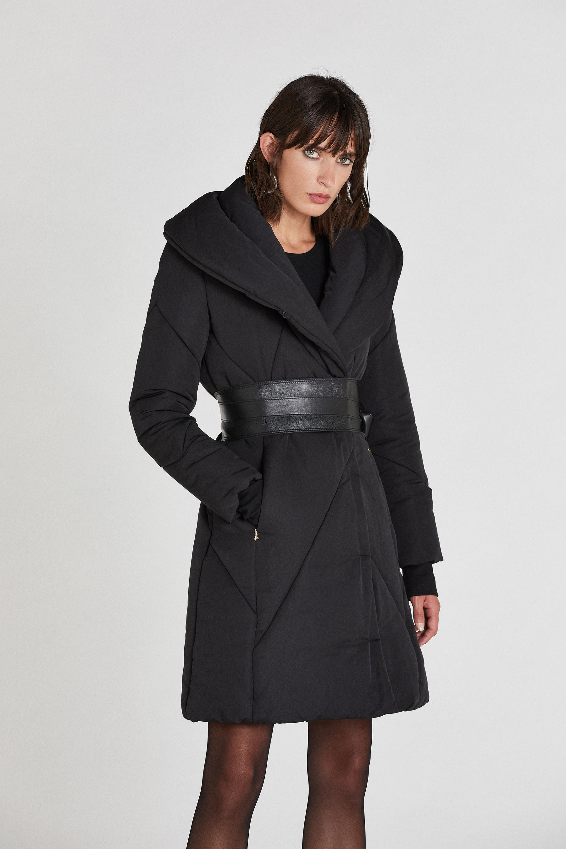 down and wool coat